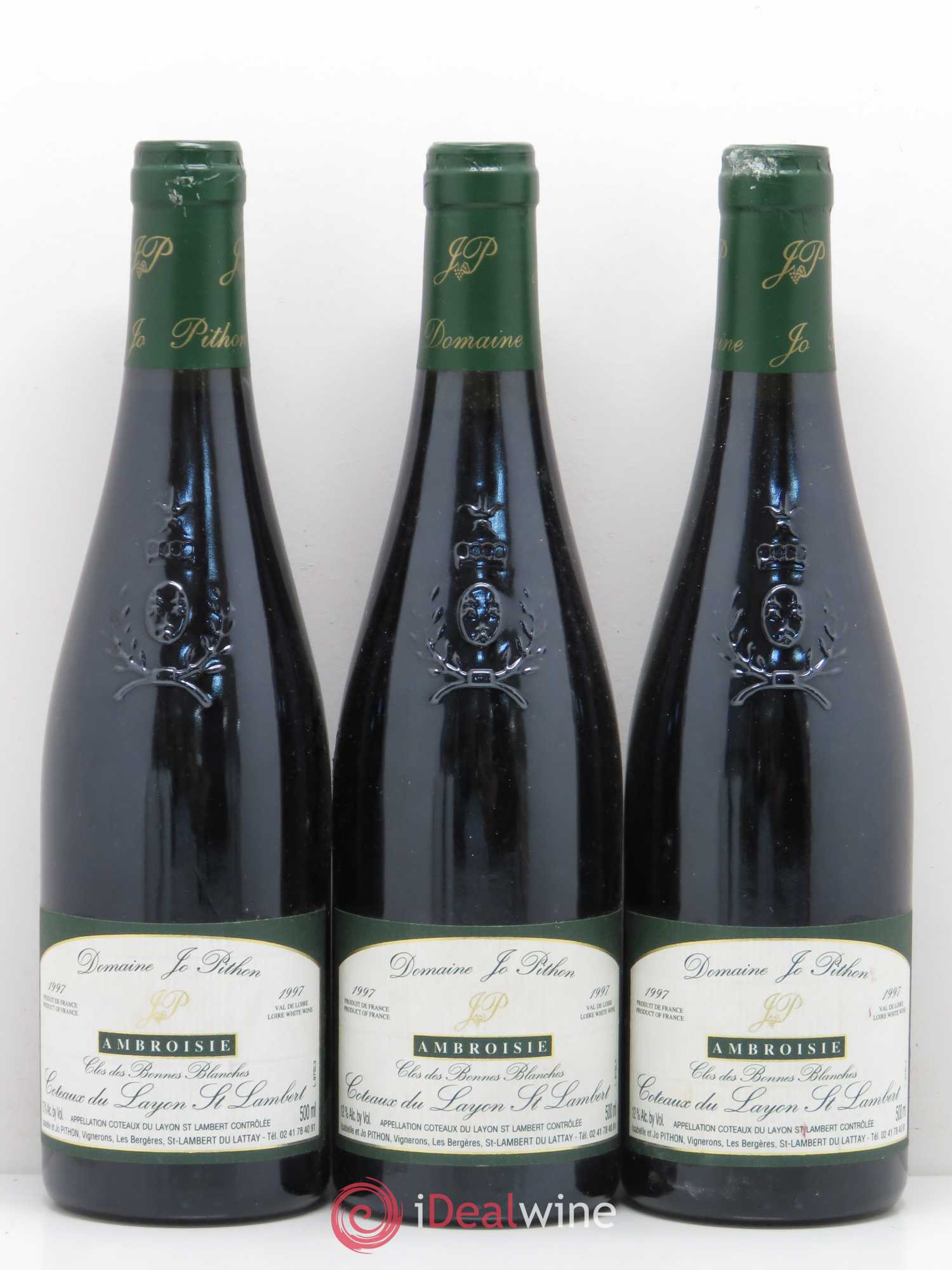 Coteaux du Layon 1997 - Lotto di 3 bottiglie - 0