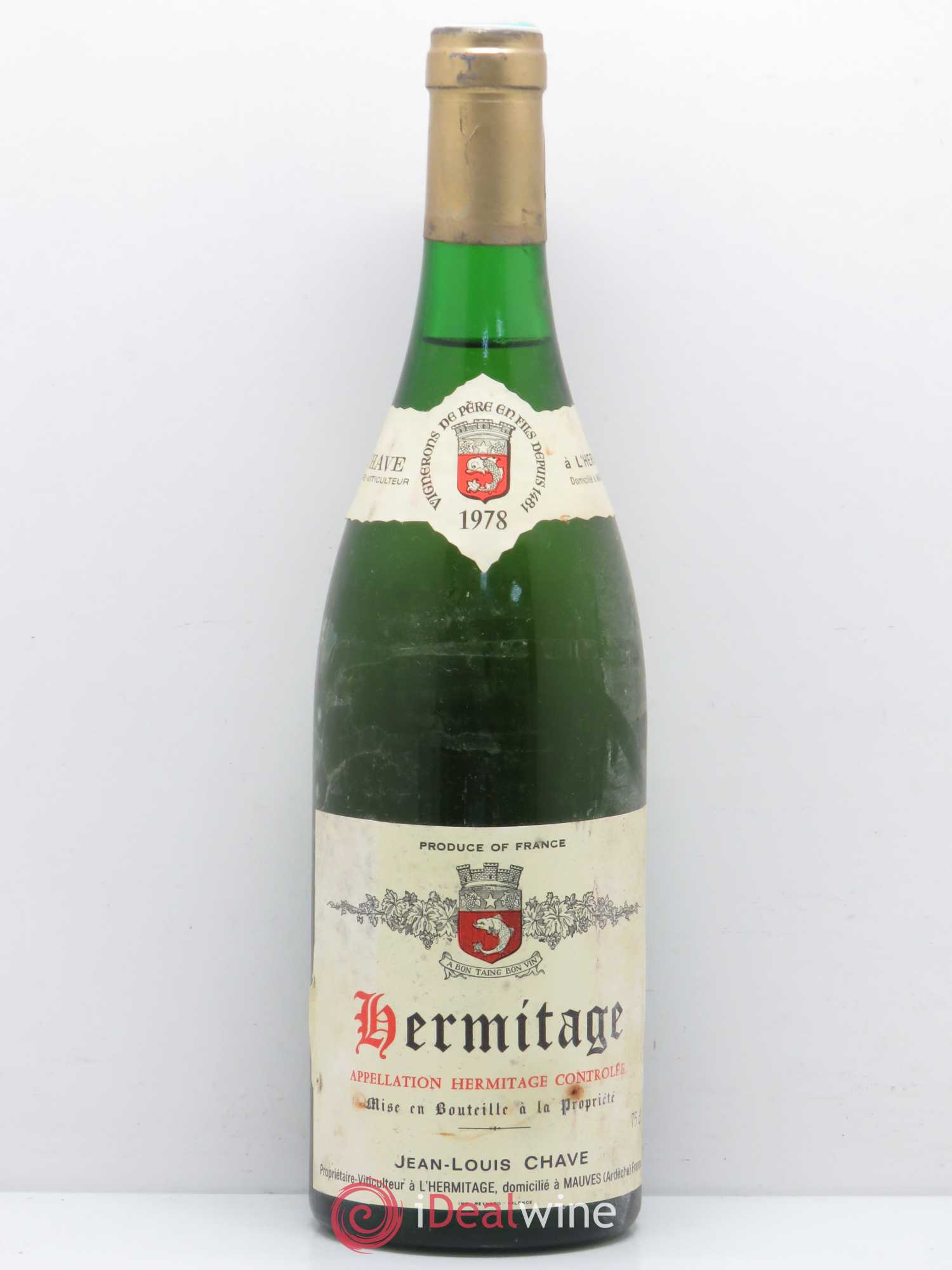 Hermitage Jean-Louis Chave 1978 - Lot de 1 bouteille - 0