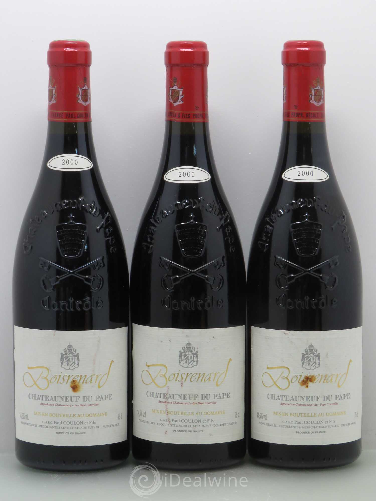 Châteauneuf-du-Pape Cuvée Boisrenard Beaurenard (Domaine de) 2000 - Lot de 6 bouteilles - 2