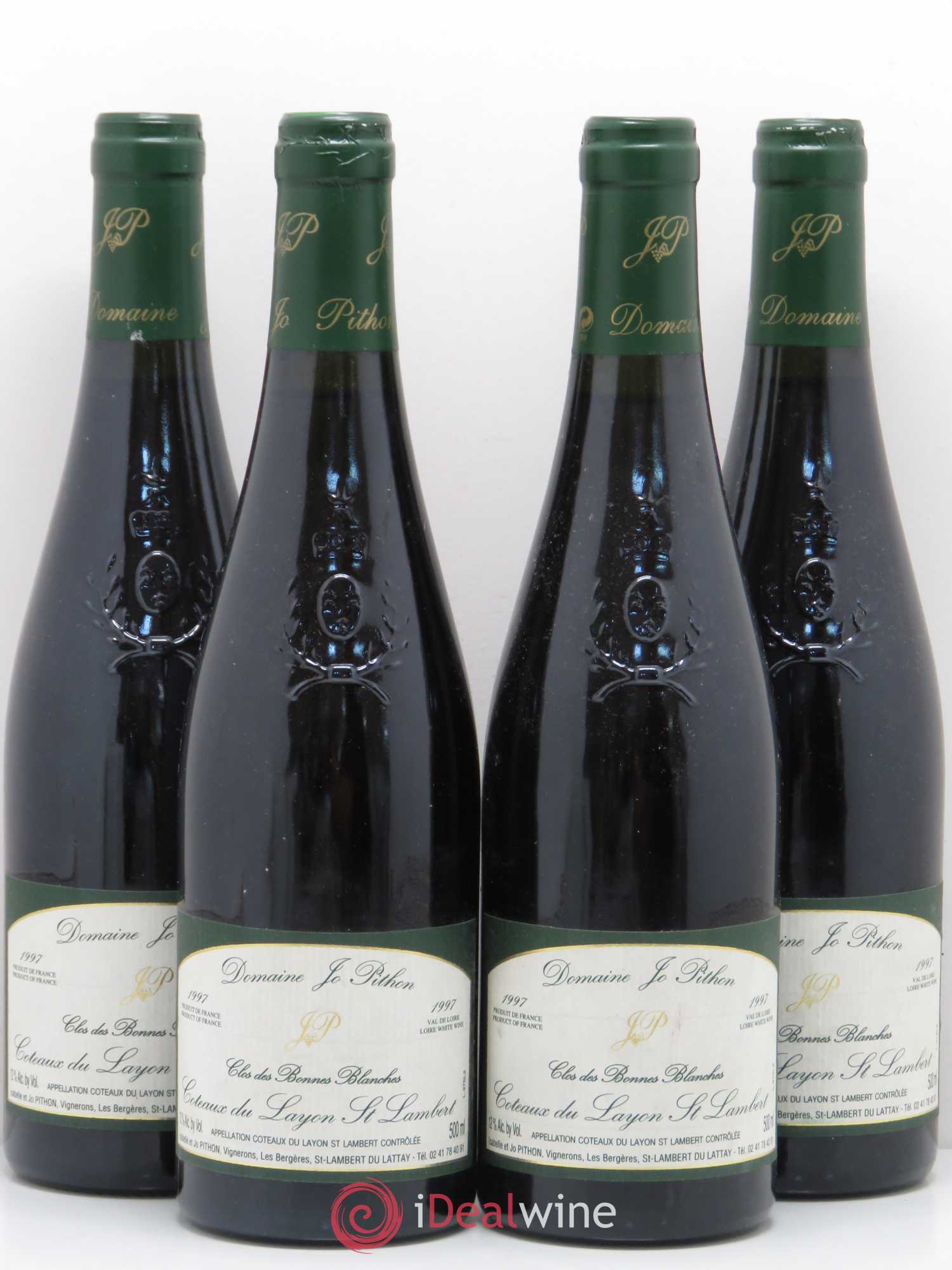 Coteaux du Layon Saint-Lambert Ambroisie Clos des Bonnes Blanches Jo Pithon (Domaine) 1997 - Lotto di 4 bottiglie - 0