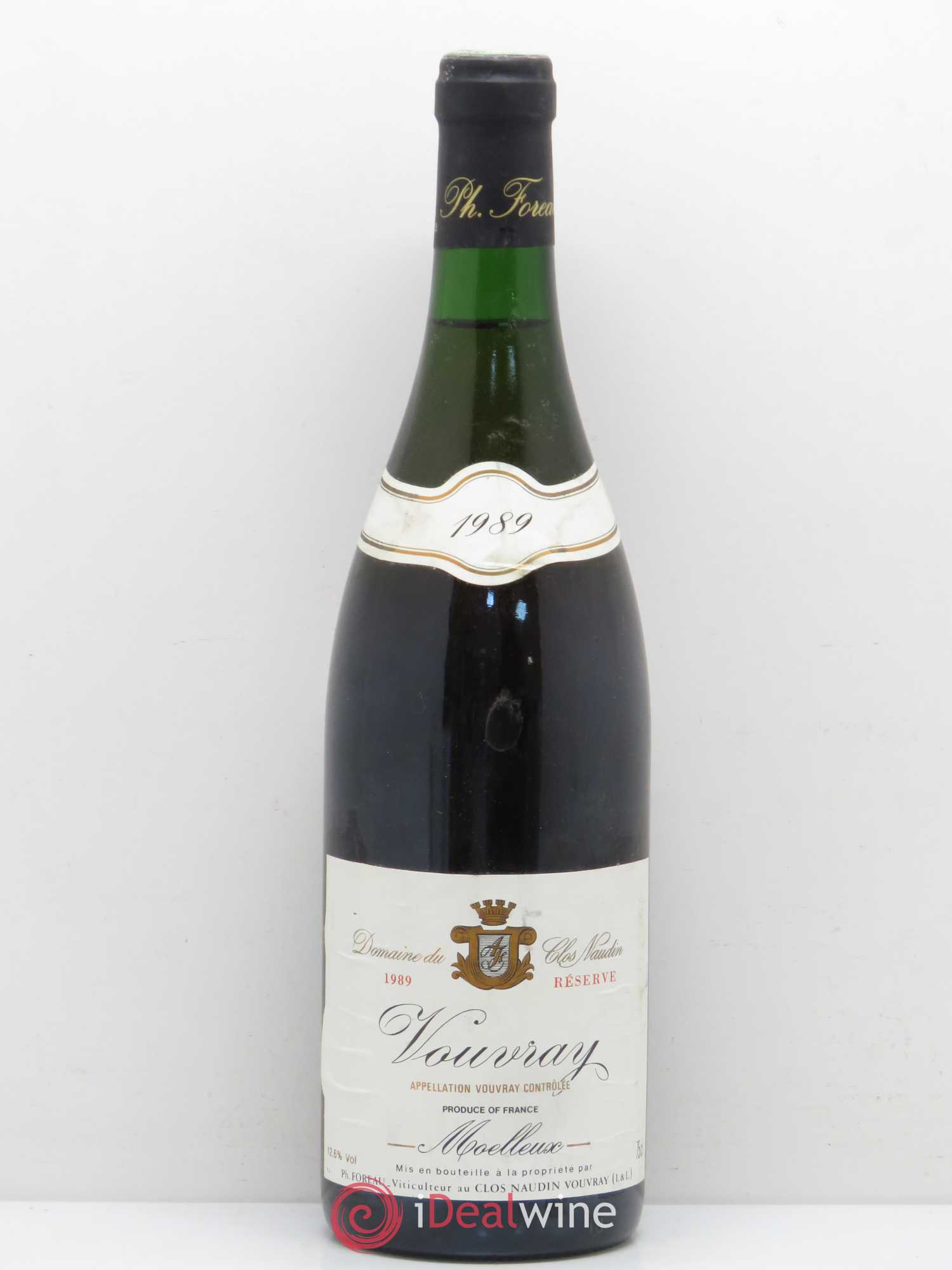 Vouvray Moelleux Réserve Clos Naudin - Philippe Foreau 1989 - Lotto di 1 bottiglia - 0