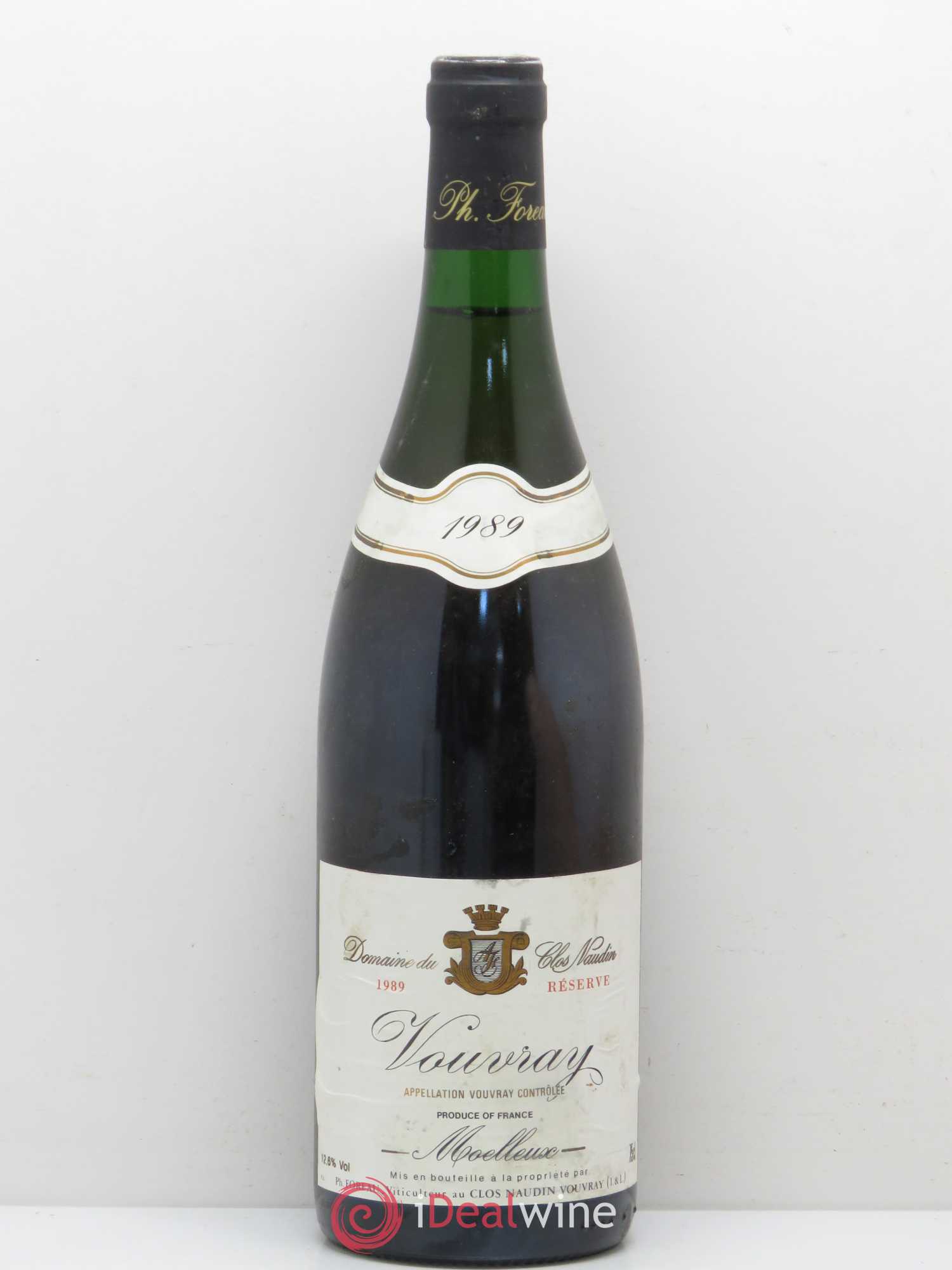 Vouvray Moelleux Réserve Clos Naudin - Philippe Foreau 1989 - Lotto di 1 bottiglia - 0