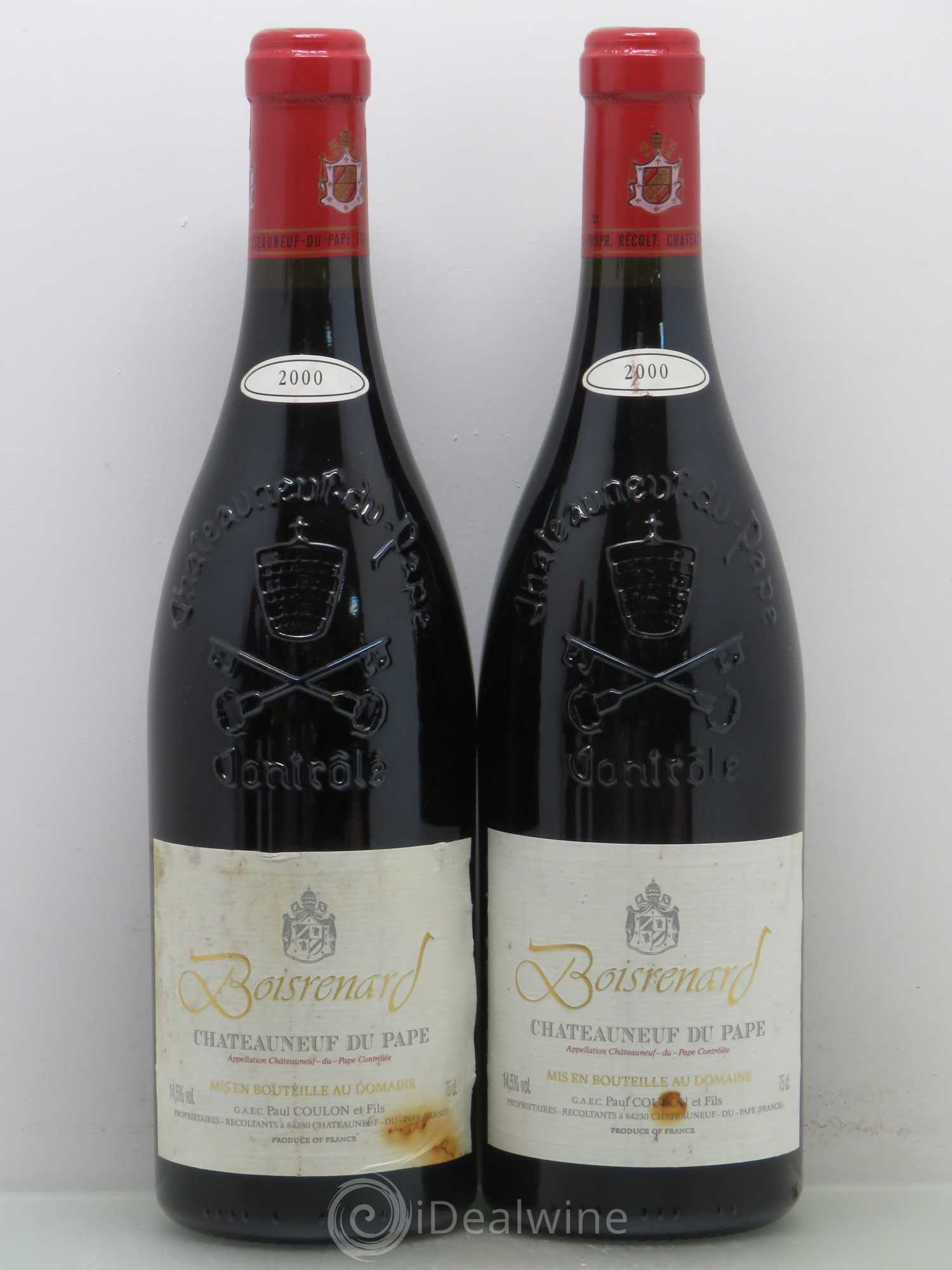 Châteauneuf-du-Pape Cuvée Boisrenard Beaurenard (Domaine de) 2000 - Lot de 4 bouteilles - 1