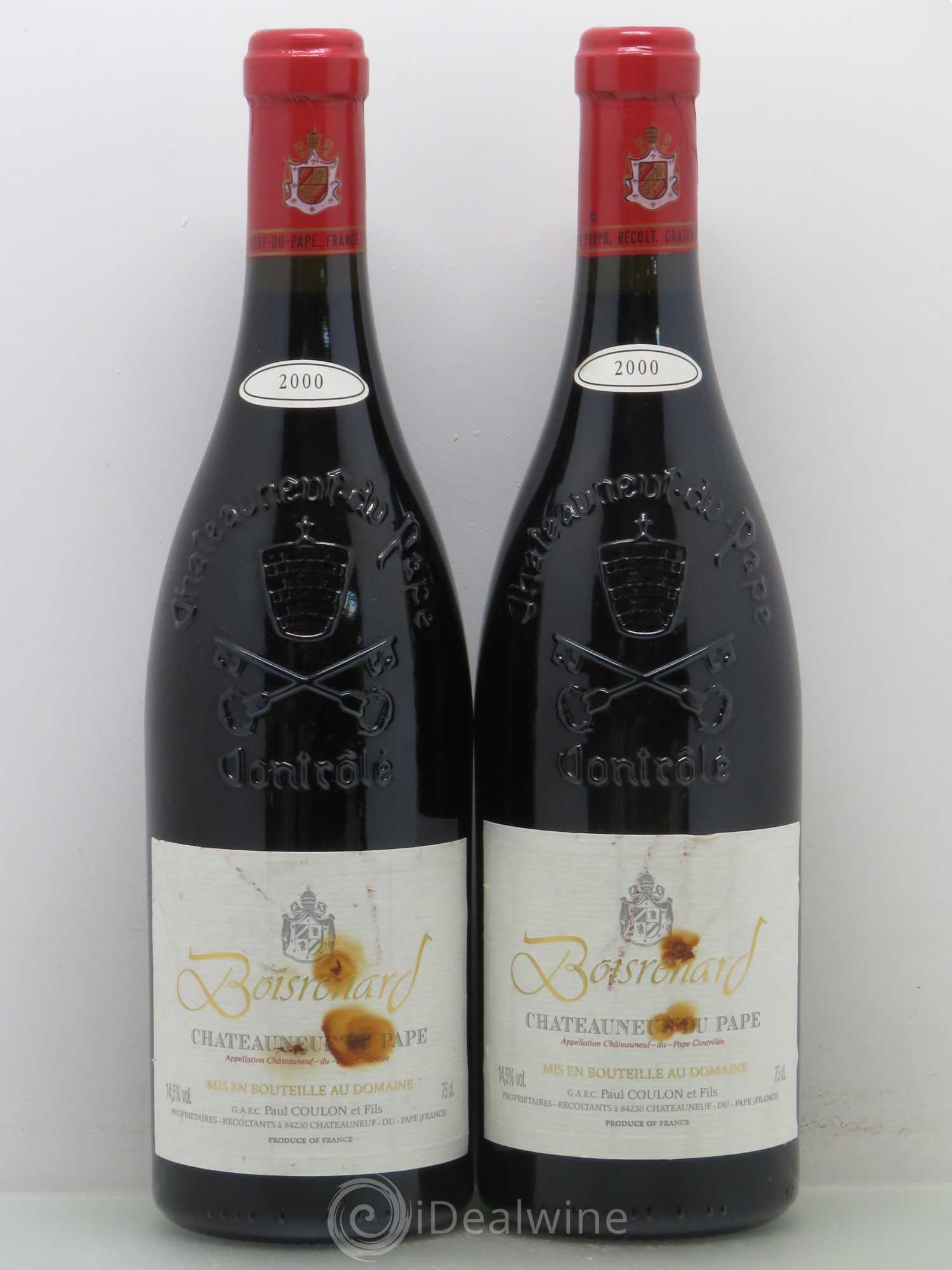 Châteauneuf-du-Pape Cuvée Boisrenard Beaurenard (Domaine de) 2000 - Lot de 4 bouteilles - 2