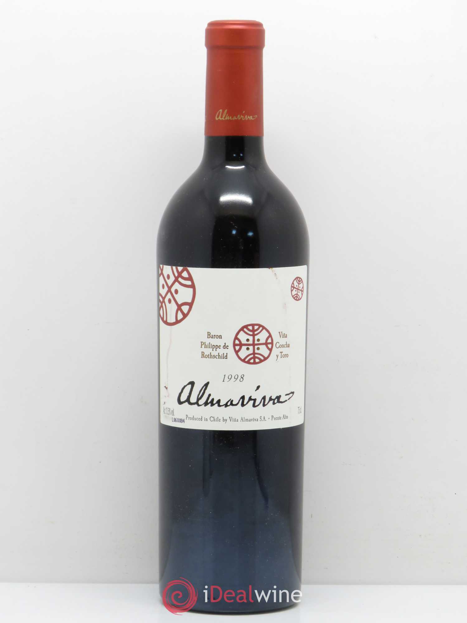 Chili Almaviva Baron P. de Rothschild Concha y Toro 1998 - Lot de 1 bouteille - 0