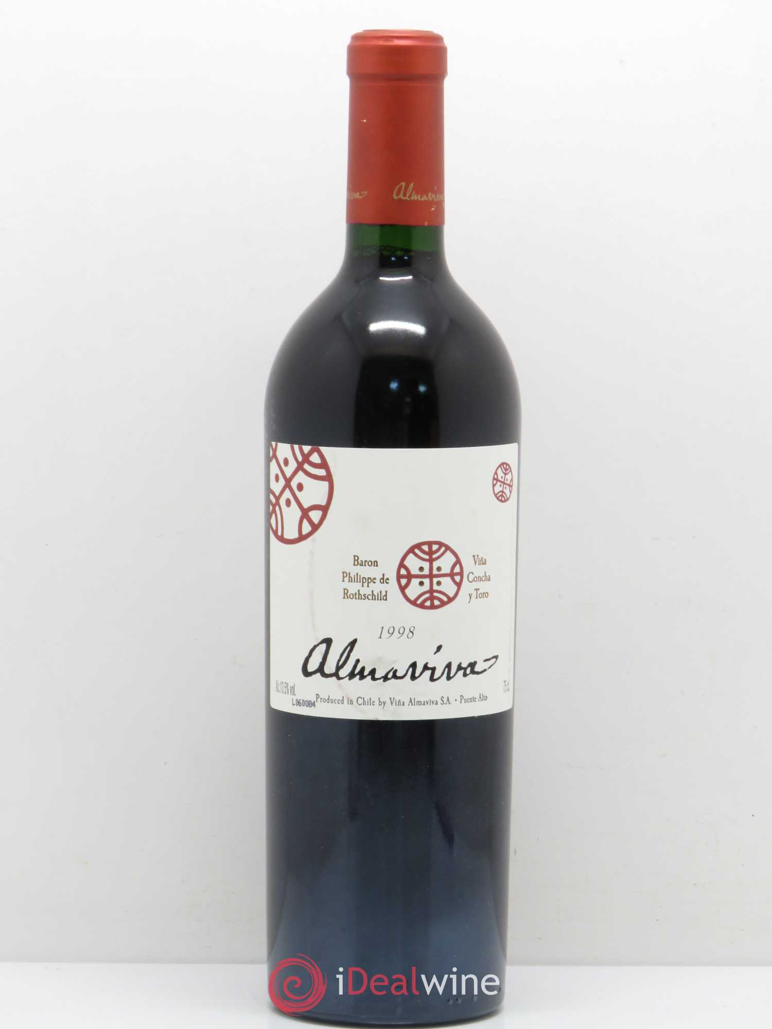 Chili Almaviva Baron P. de Rothschild Concha y Toro 1998 - Lot de 1 bouteille - 0