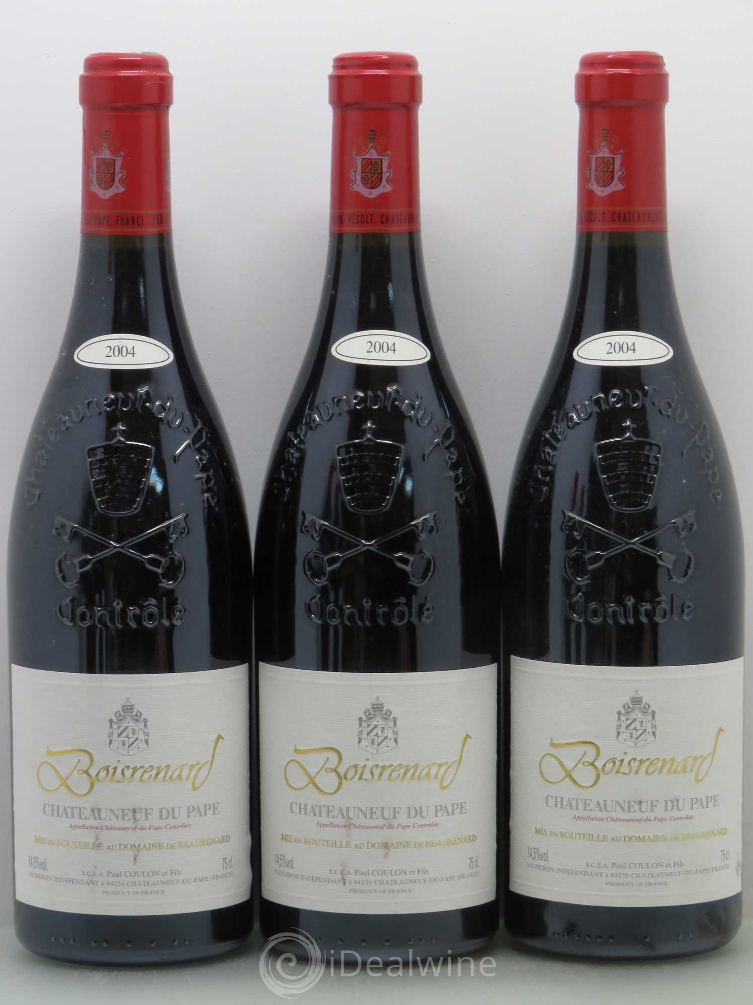 Châteauneuf-du-Pape Cuvée Boisrenard Beaurenard (Domaine de) 2004 - Lot de 5 bouteilles - 1