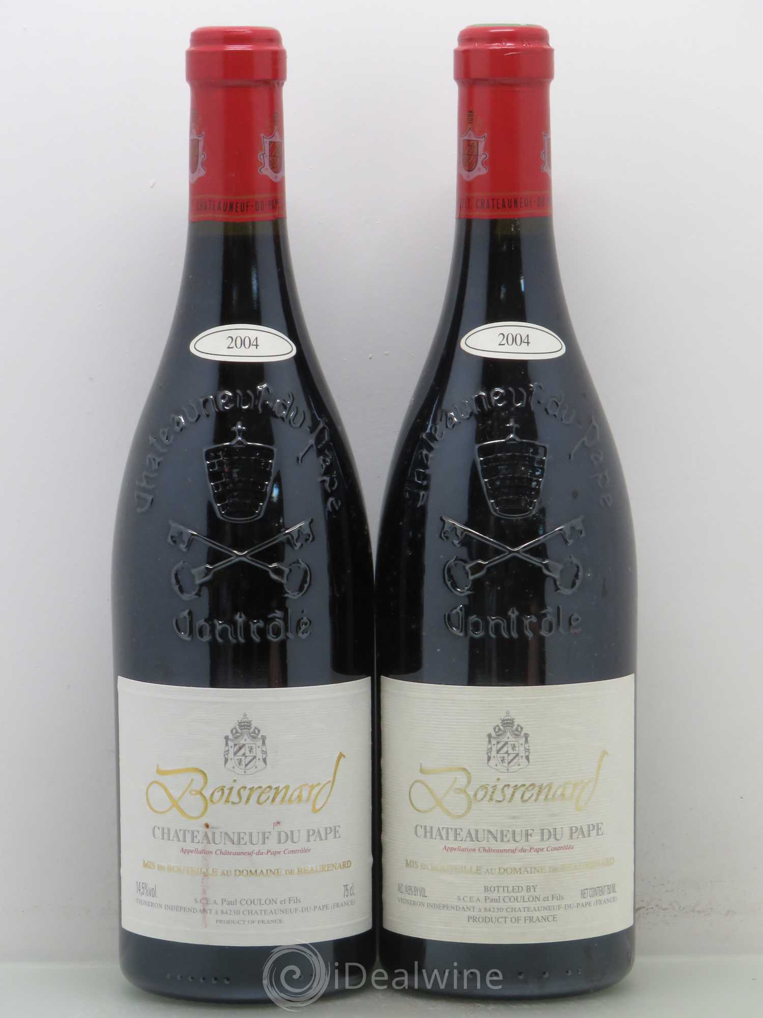 Châteauneuf-du-Pape Cuvée Boisrenard Beaurenard (Domaine de) 2004 - Lot de 5 bouteilles - 2