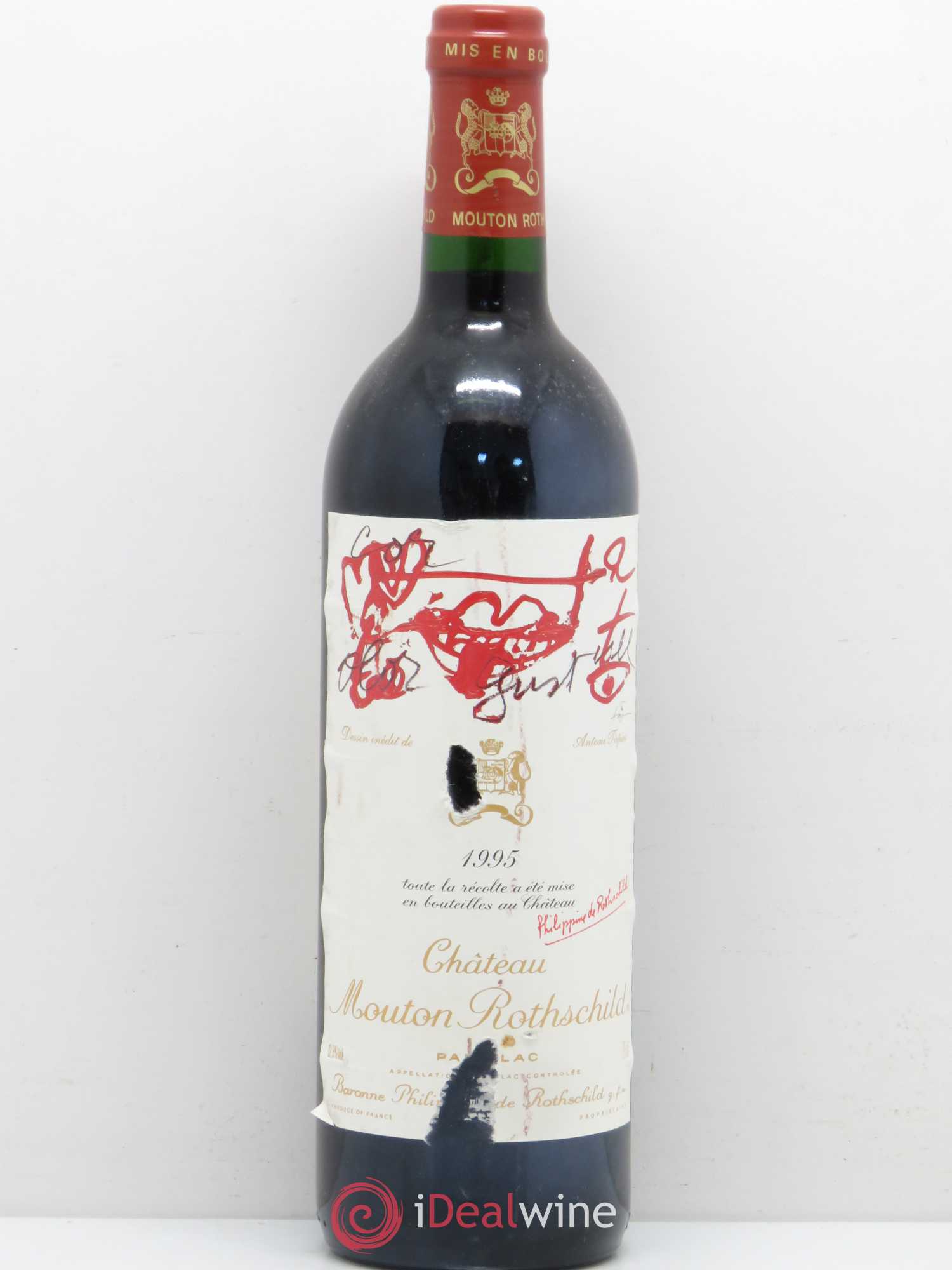 Château Mouton Rothschild 1er Grand Cru Classé 1995 - Lot de 1 bouteille - 0