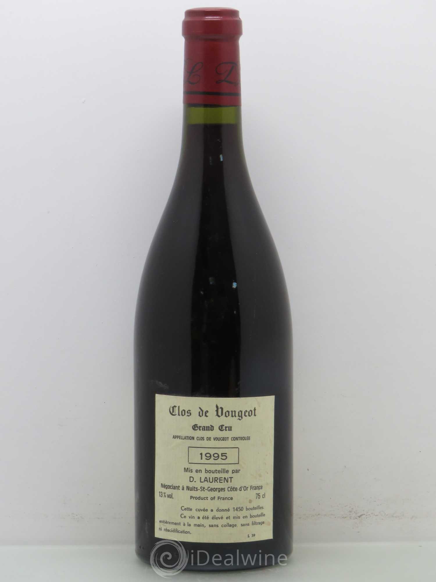 Clos de Vougeot Grand Cru Dominique Laurent 1995 - Lot de 1 bouteille - 1