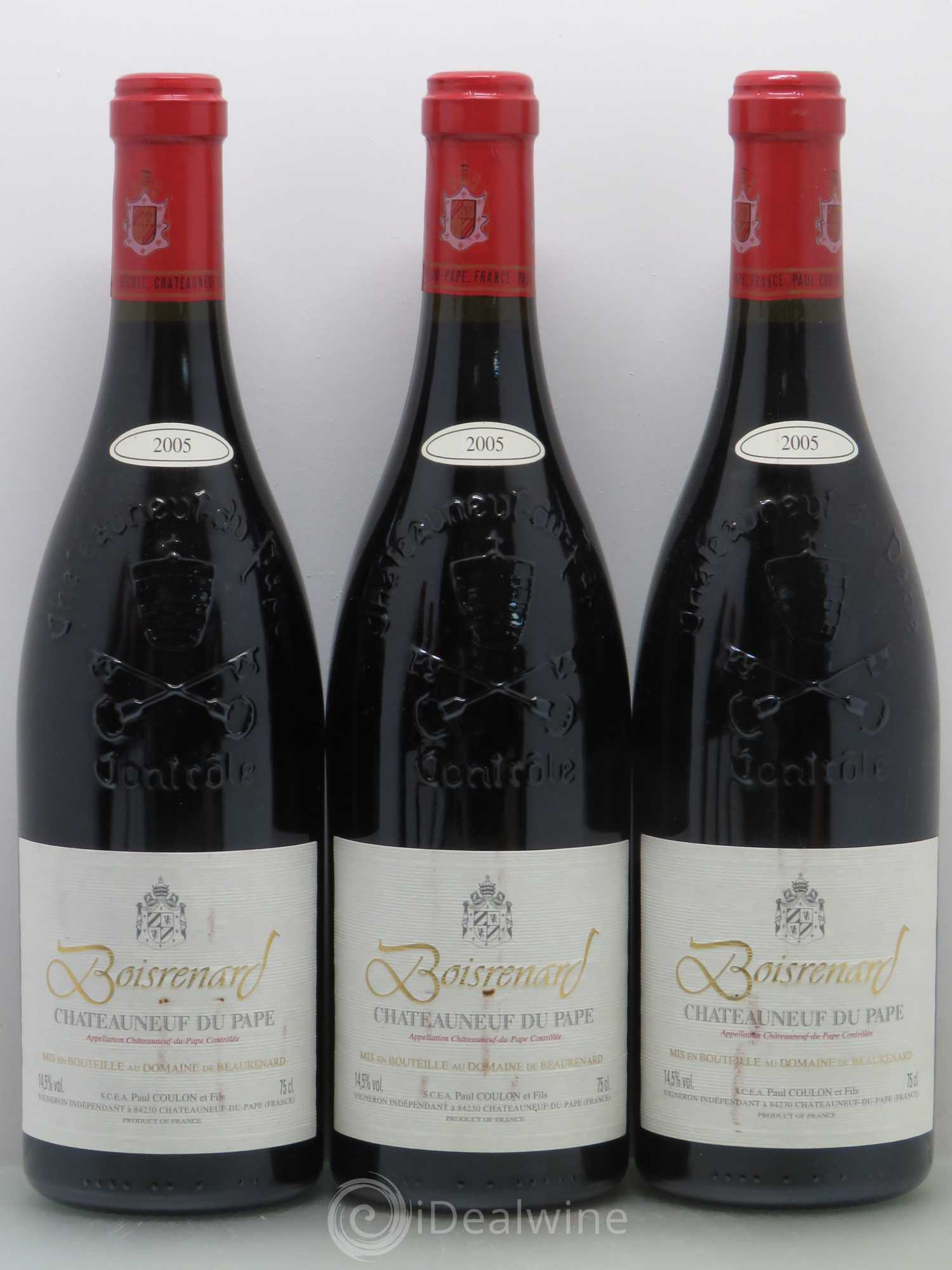 Châteauneuf-du-Pape Cuvée Boisrenard Beaurenard (Domaine de) 2005 - Lot de 6 bouteilles - 1
