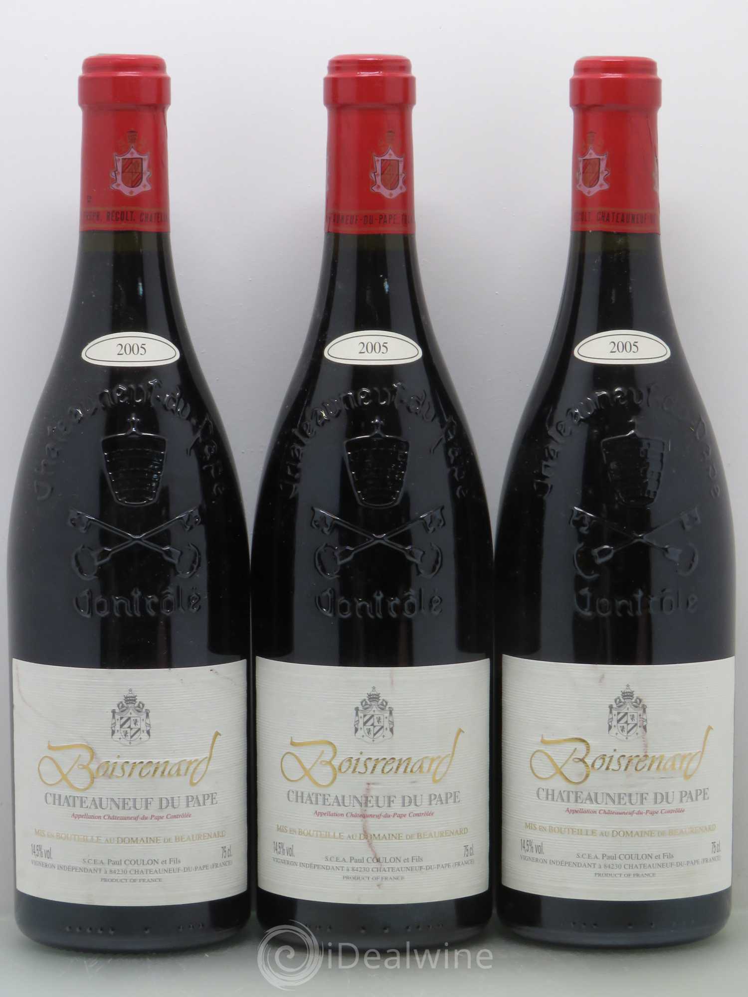 Châteauneuf-du-Pape Cuvée Boisrenard Beaurenard (Domaine de) 2005 - Lot de 3 bouteilles - 0