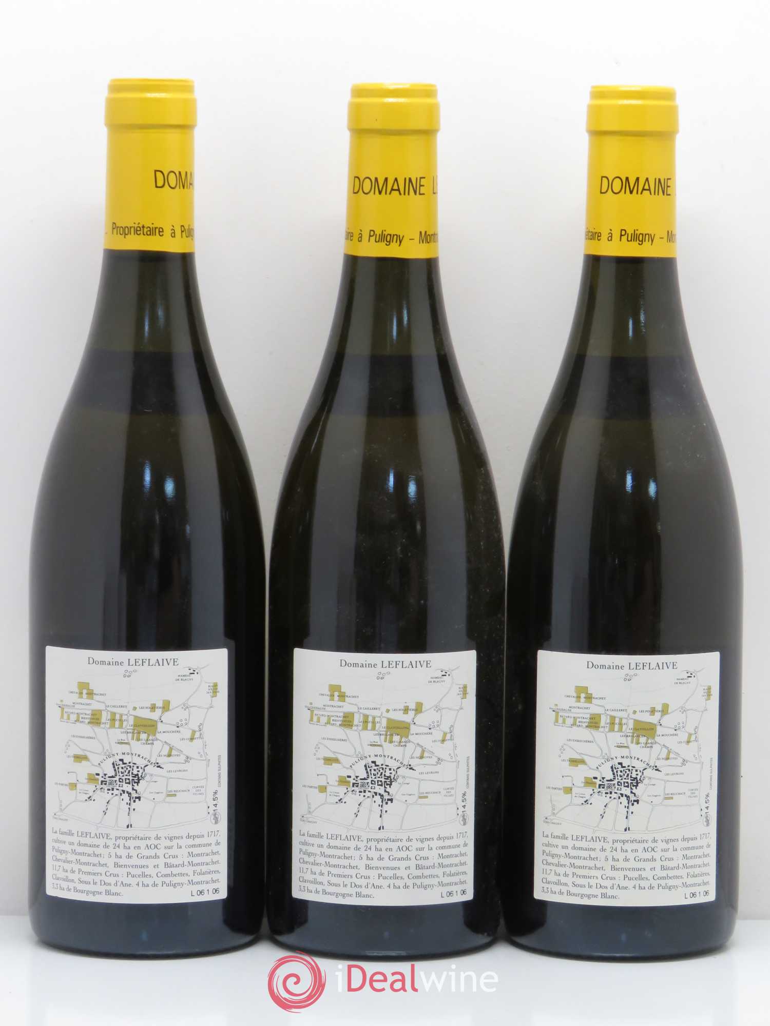 Puligny-Montrachet 1er Cru Les Pucelles Leflaive (Domaine) 2006 - Lot de 3 bouteilles - 1