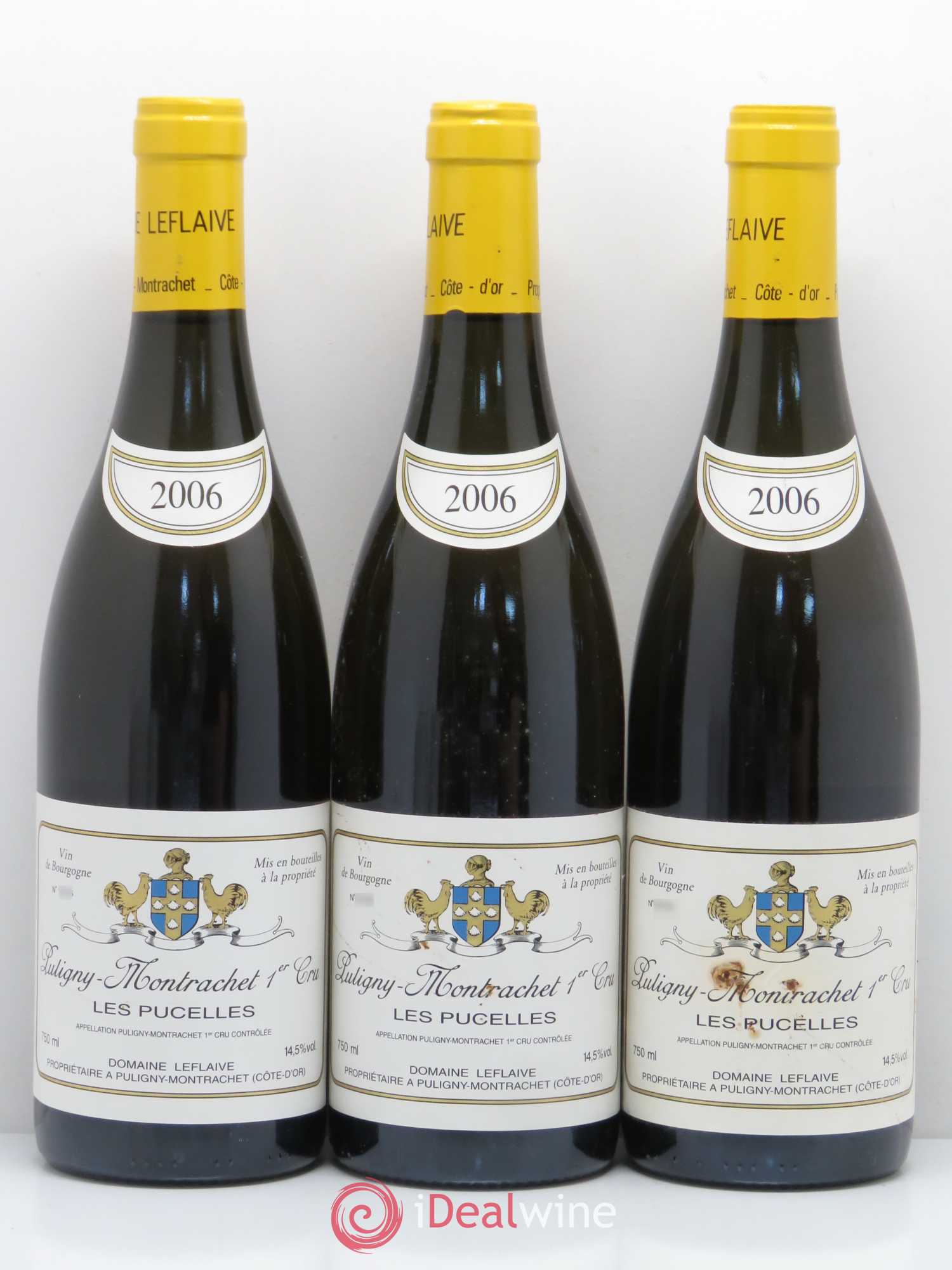 Puligny-Montrachet 1er Cru Les Pucelles Leflaive (Domaine) 2006 - Lot de 3 bouteilles - 0