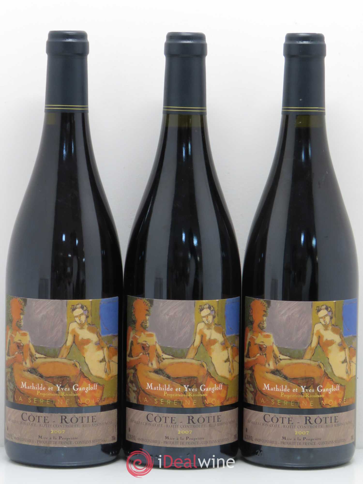 Côte-Rôtie La Sereine Noire Gangloff (Domaine) 2007 - Lot de 3 bouteilles - 0