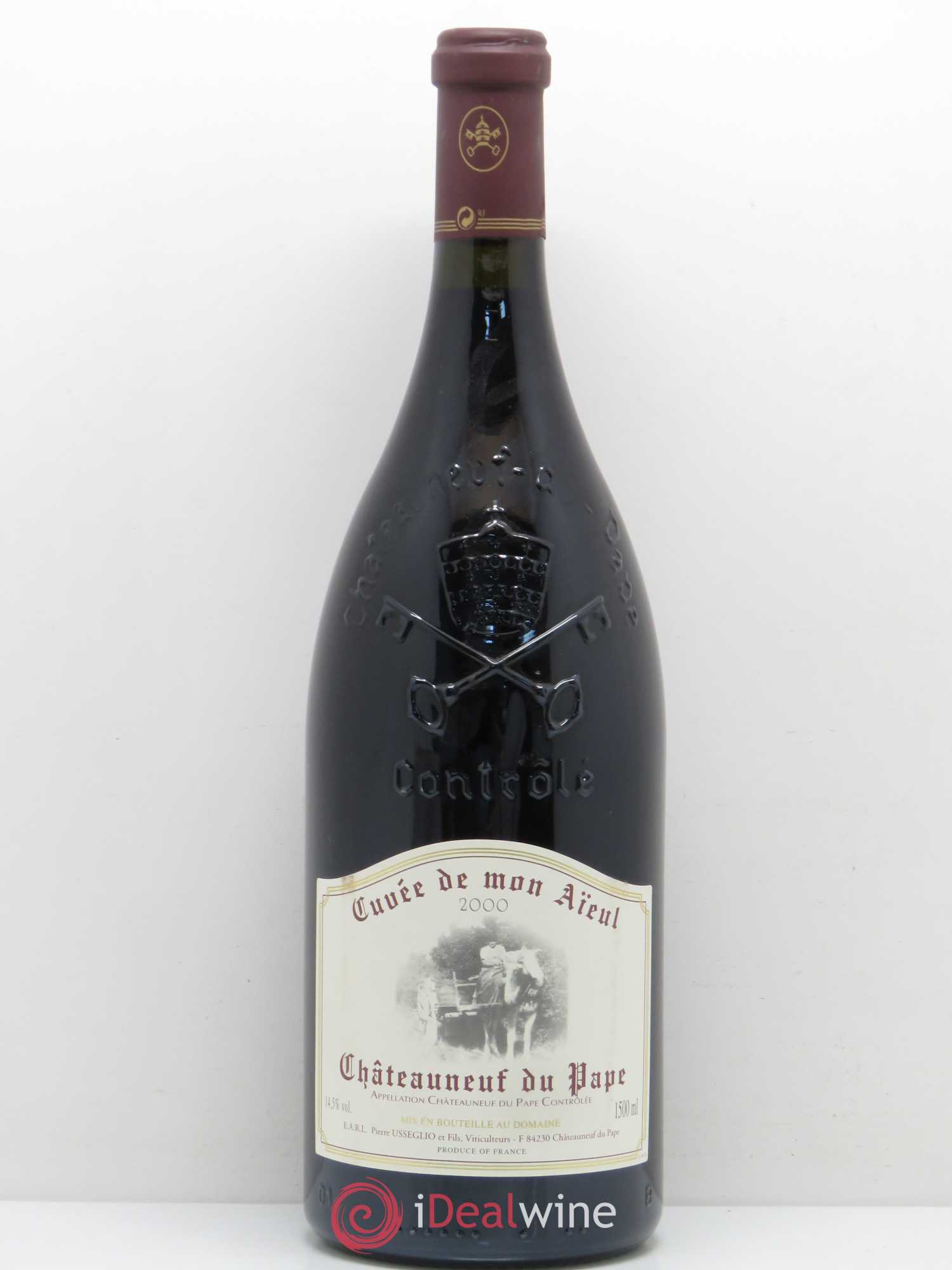 Châteauneuf-du-Pape Cuvée de mon Aïeul Pierre Usseglio & Fils 2000 - Lot de 1 magnum - 0
