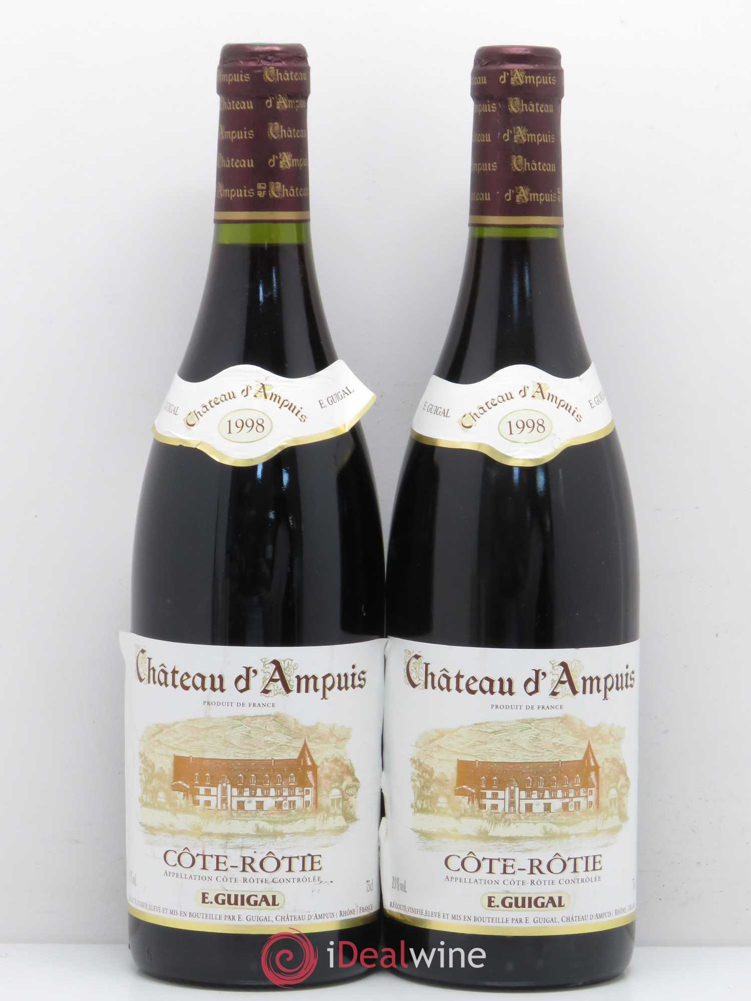 Côte-Rôtie Château d'Ampuis Guigal 1998 - Lot de 2 bouteilles - 0
