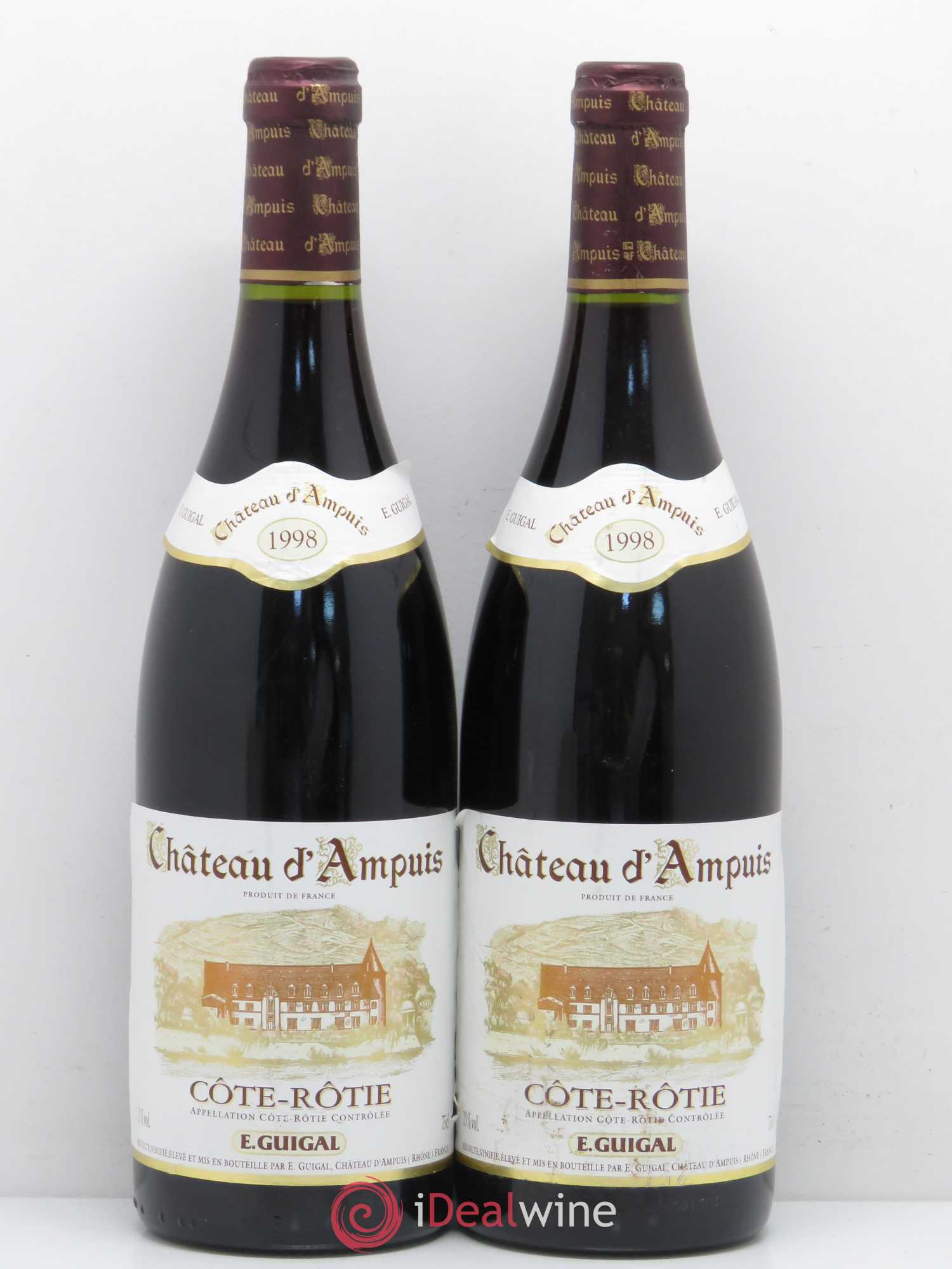 Côte-Rôtie Château d'Ampuis Guigal 1998 - Lot de 2 bouteilles - 0