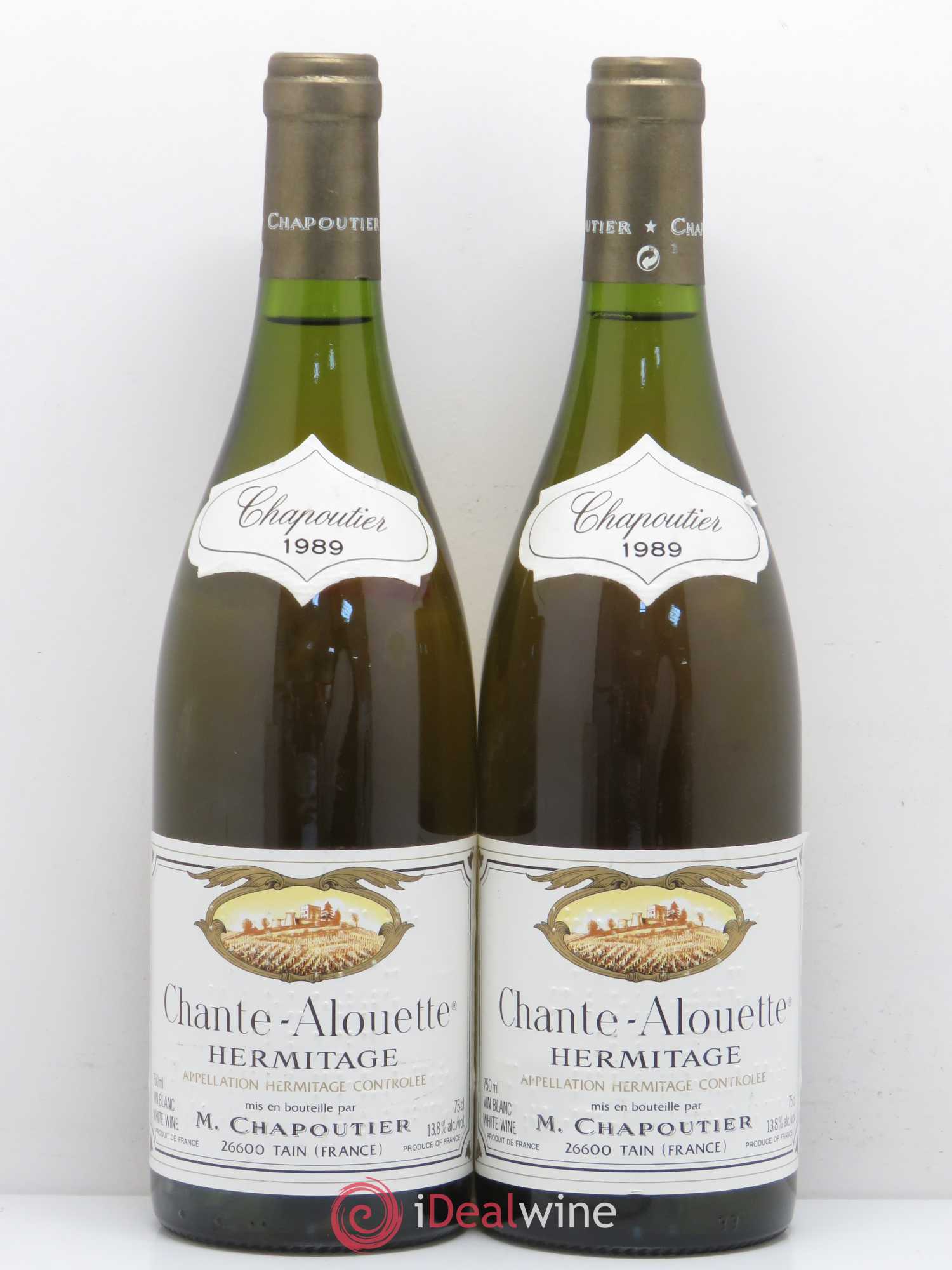 Hermitage Chante Alouette Chapoutier 1989 - Lot de 2 bouteilles - 0