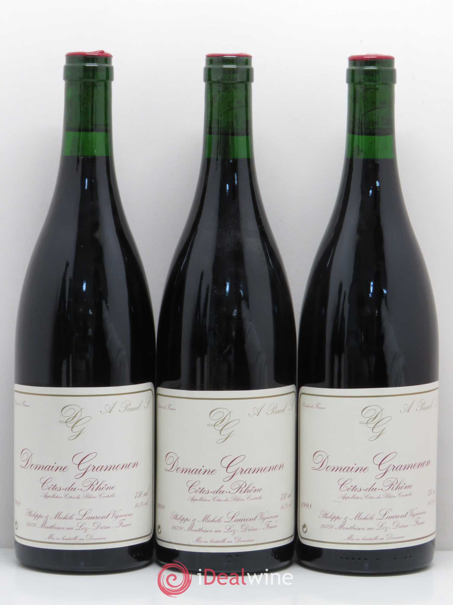 Côtes-du-Rhône Cuvée Pascal Gramenon (Domaine) 1998 - Posten von 5 Flaschen - 1
