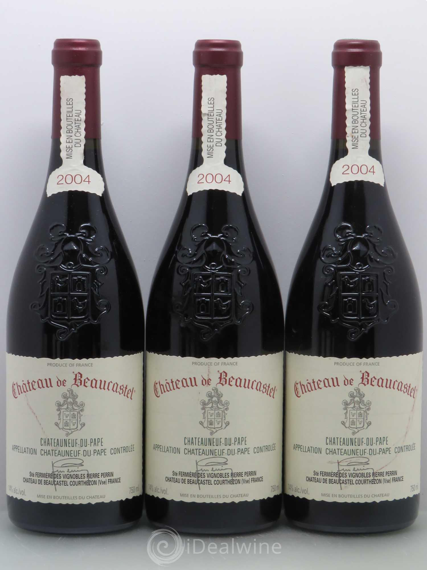 Châteauneuf-du-Pape Château de Beaucastel Famille Perrin 2004 - Lot de 6 bouteilles - 1