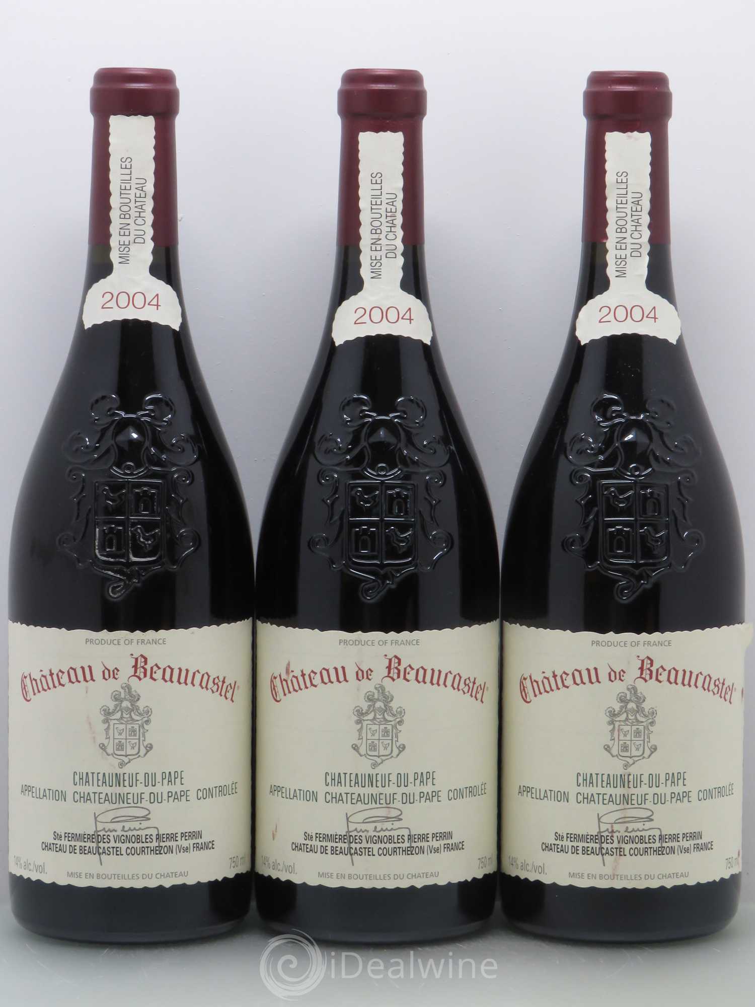 Châteauneuf-du-Pape Château de Beaucastel Famille Perrin 2004 - Lot de 6 bouteilles - 2