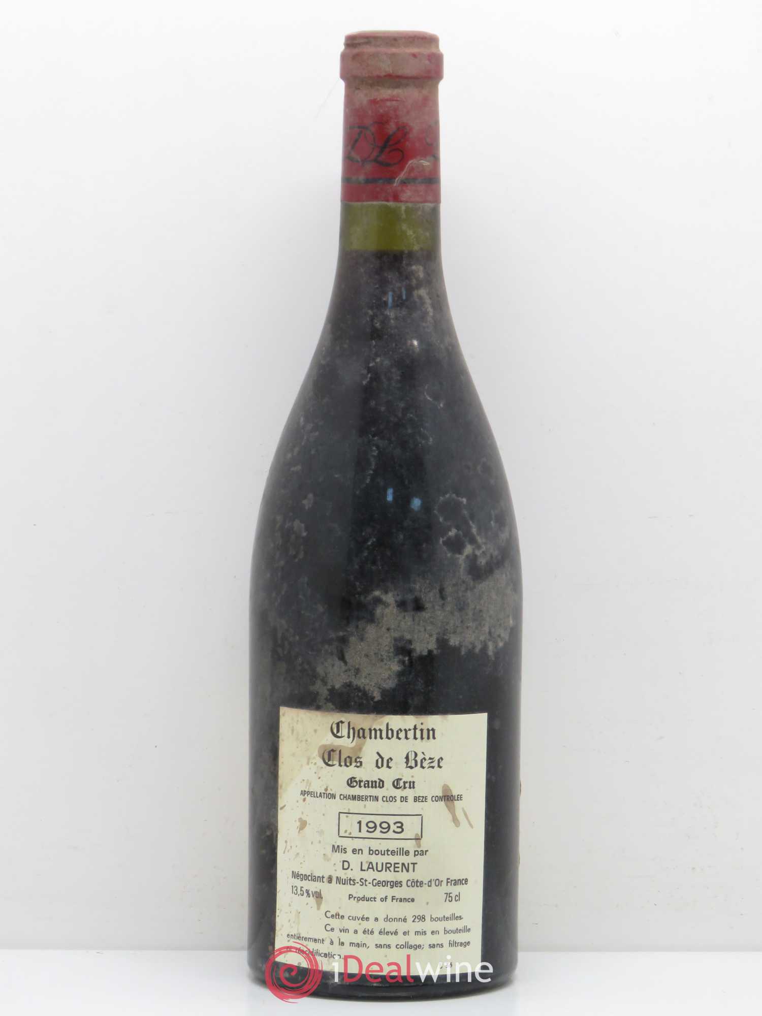 Chambertin Clos de Bèze Grand Cru Grande cuvée Vieilles vignes Dominique Laurent 1993 - Lot de 1 bouteille - 1