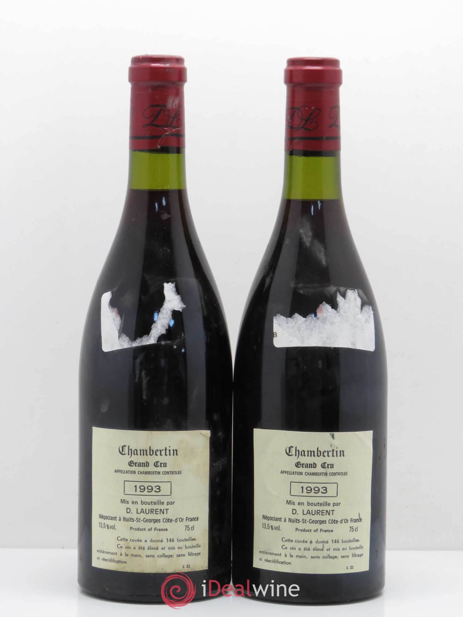 Chambertin Grand Cru Domaine Laurent 1993 - Posten von 2 Flaschen - 1