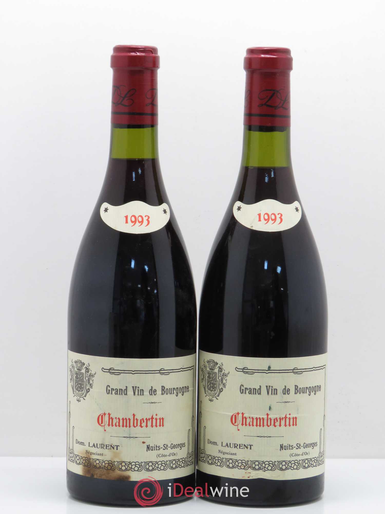 Chambertin Grand Cru Domaine Laurent 1993 - Posten von 2 Flaschen - 0