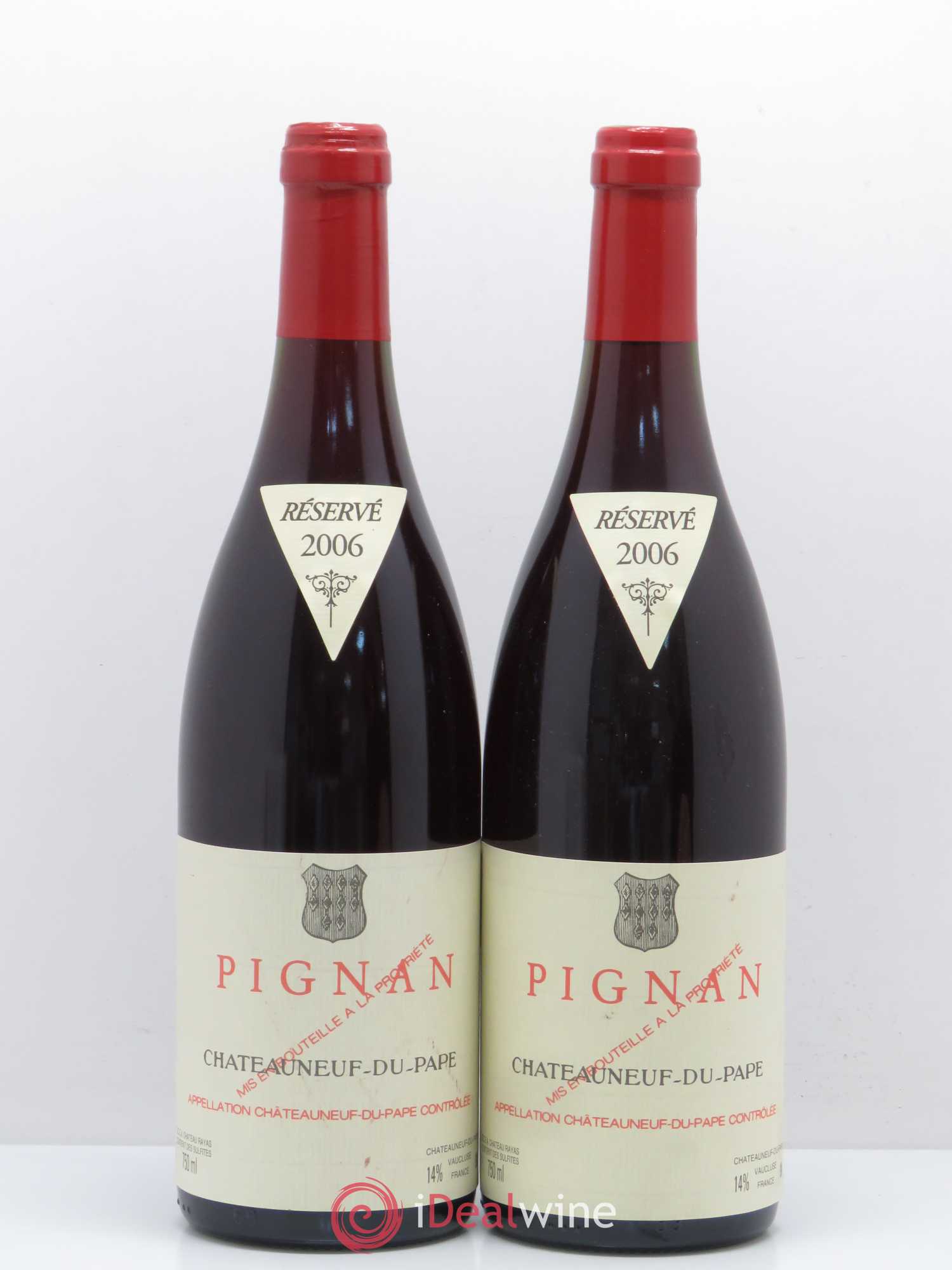 Châteauneuf-du-Pape Pignan Emmanuel Reynaud 2006 - Lot de 2 bouteilles - 0