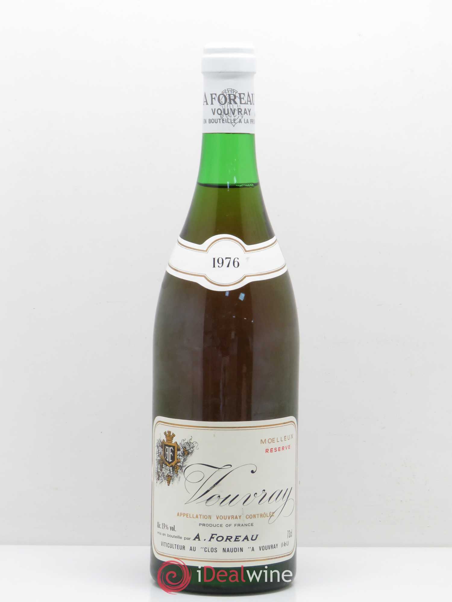 Vouvray Moelleux Réserve Clos Naudin - Philippe Foreau 1976 - Lotto di 1 bottiglia - 0