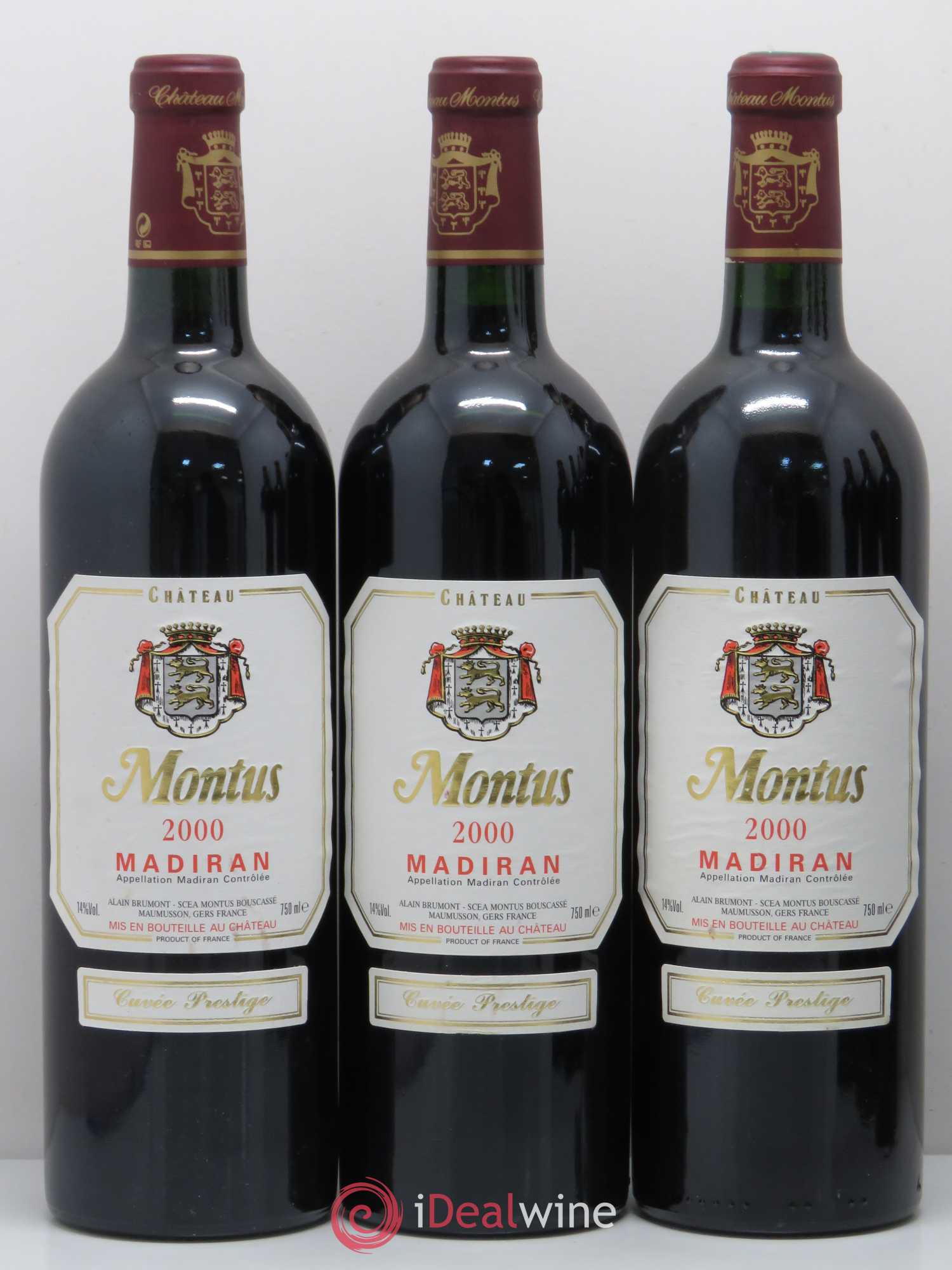 Madiran Château Montus-Prestige Alain Brumont 2000 - Lot de 6 bouteilles - 1