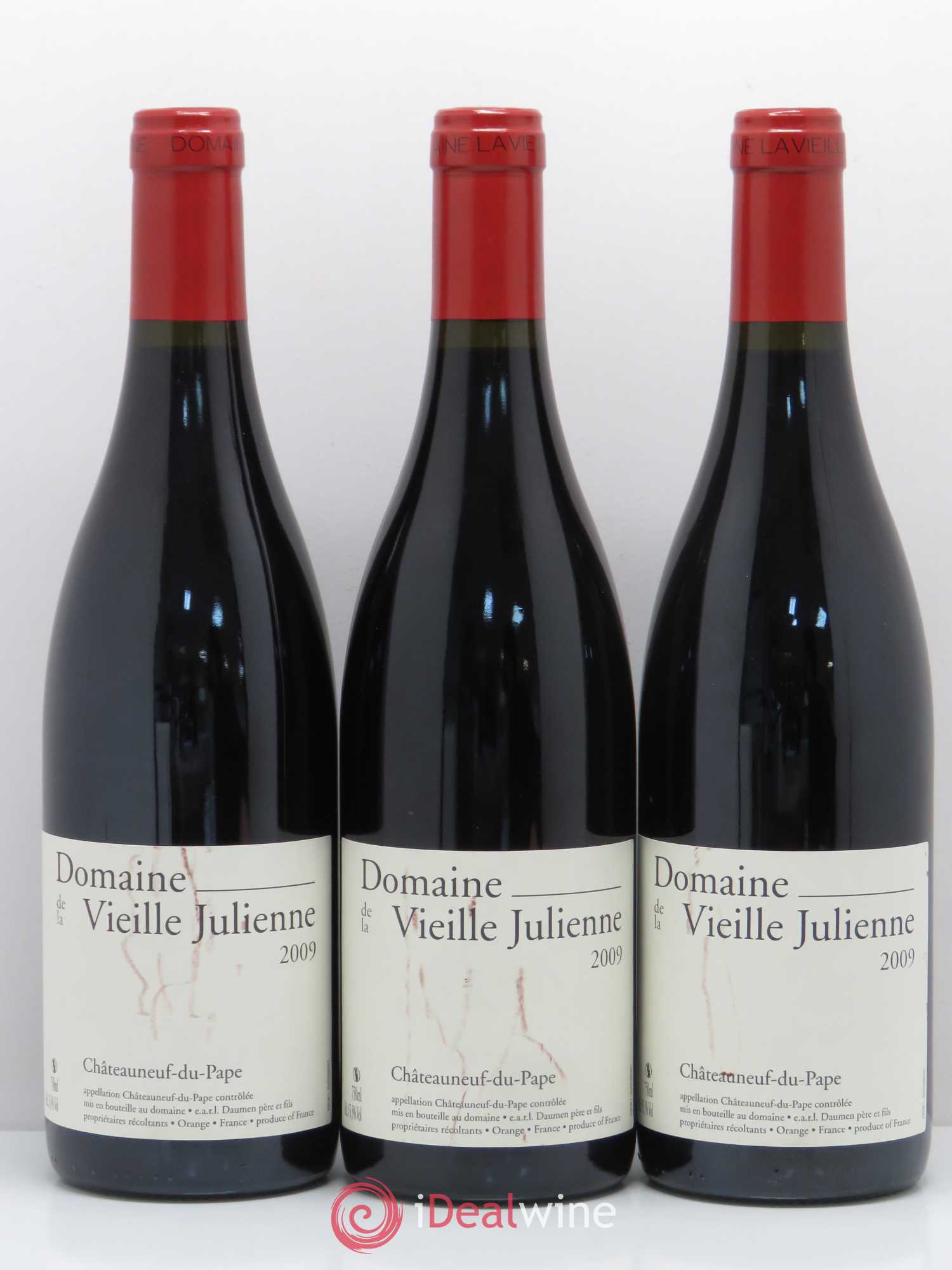 Châteauneuf-du-Pape Vieille Julienne (Domaine de la) Jean-Paul Daumen 2009 - Lot de 3 bouteilles - 0