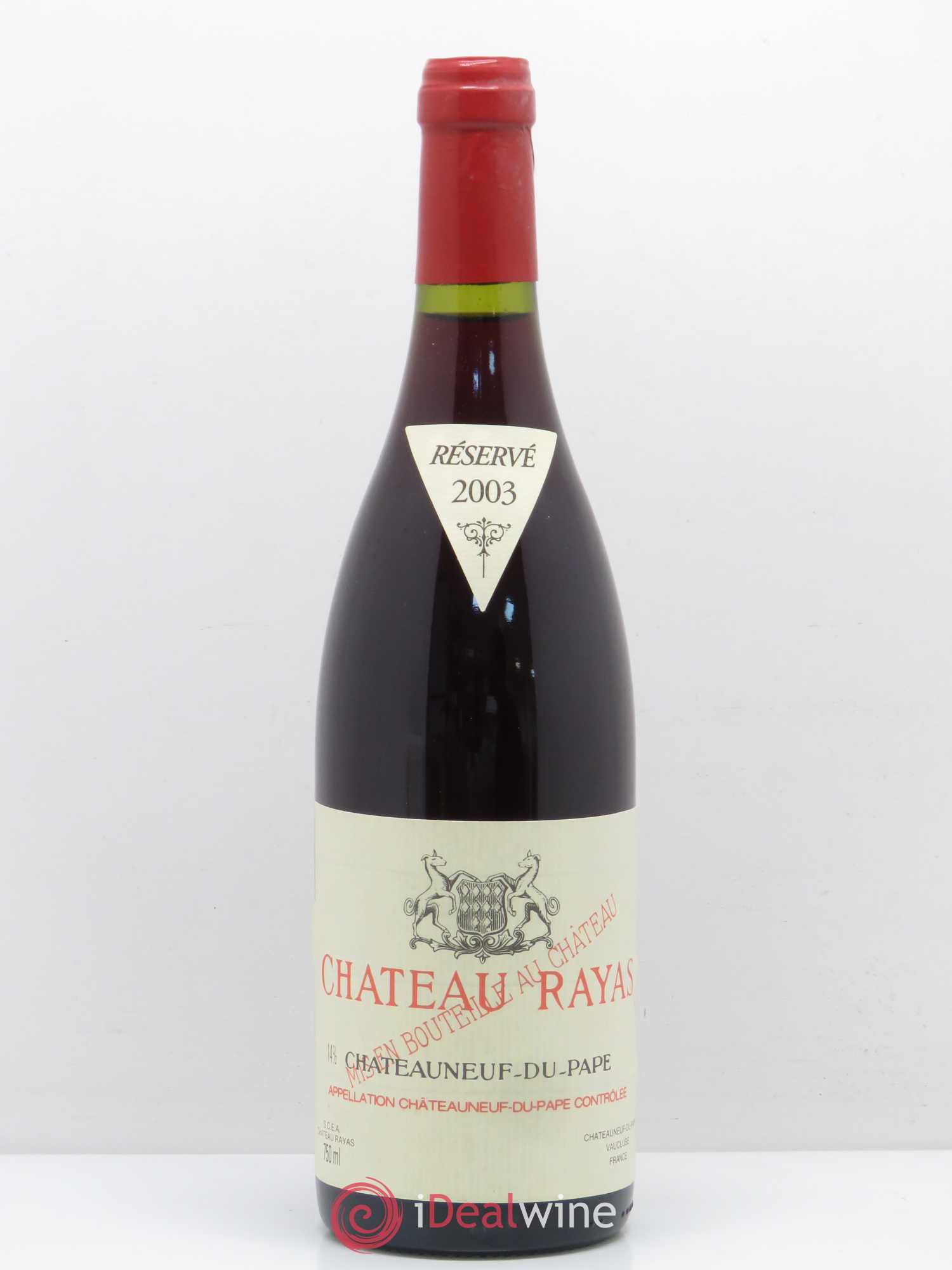 Châteauneuf-du-Pape Château Rayas Emmanuel Reynaud 2003 - Lot de 1 bouteille - 0