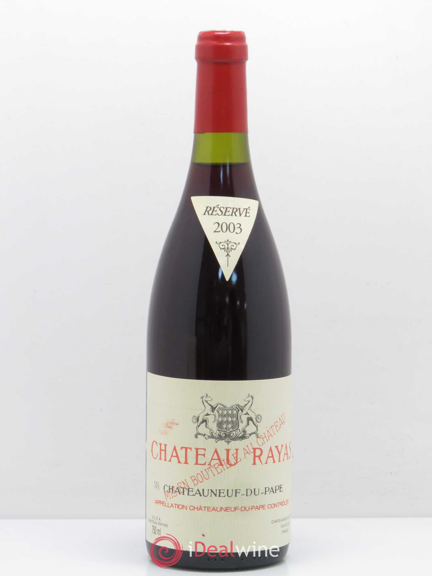 Châteauneuf-du-Pape Château Rayas Emmanuel Reynaud 2003 - Lot de 1 bouteille - 0