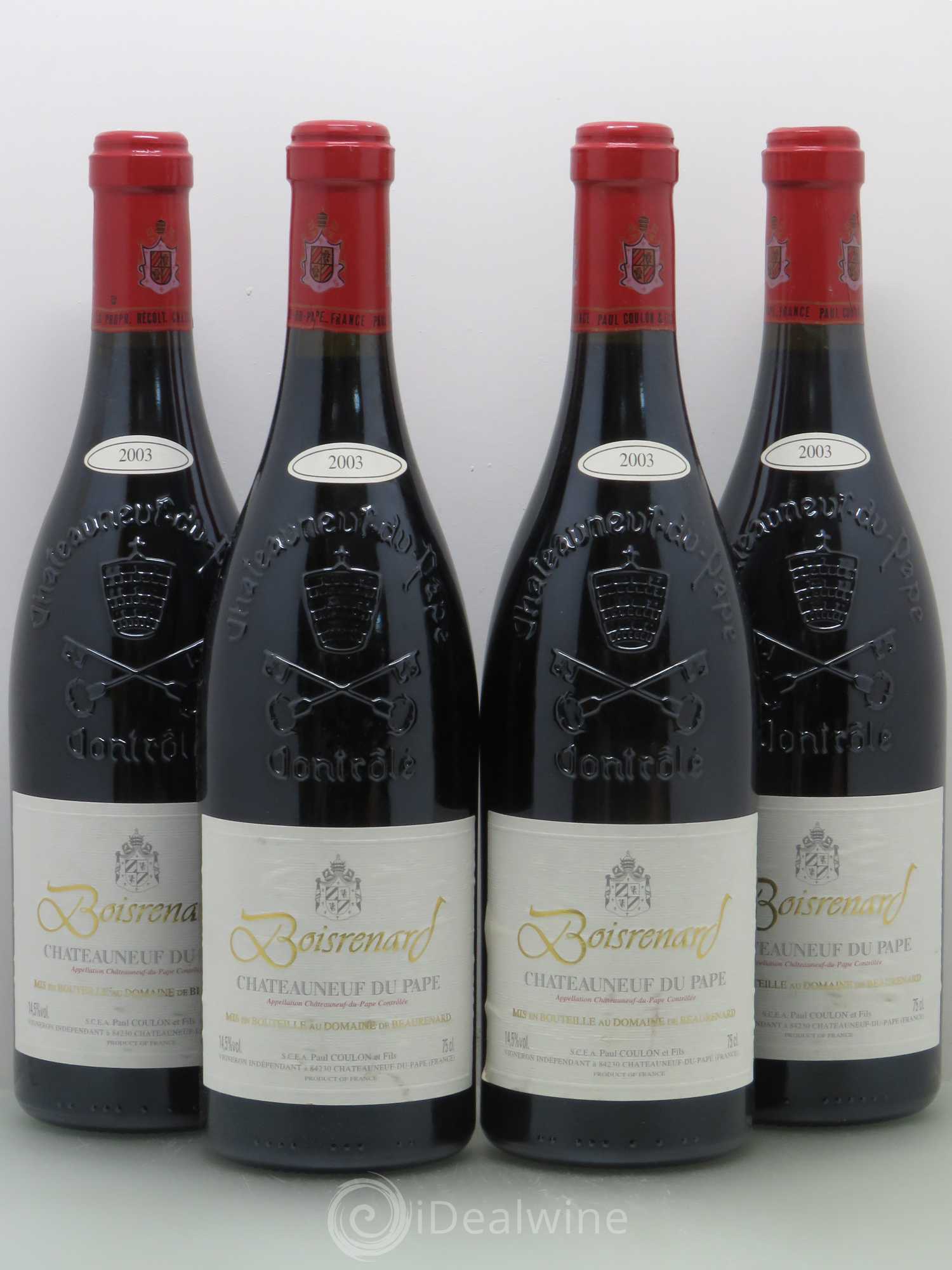 Châteauneuf-du-Pape Cuvée Boisrenard Beaurenard (Domaine de) 2003 - Lot de 4 bouteilles - 0
