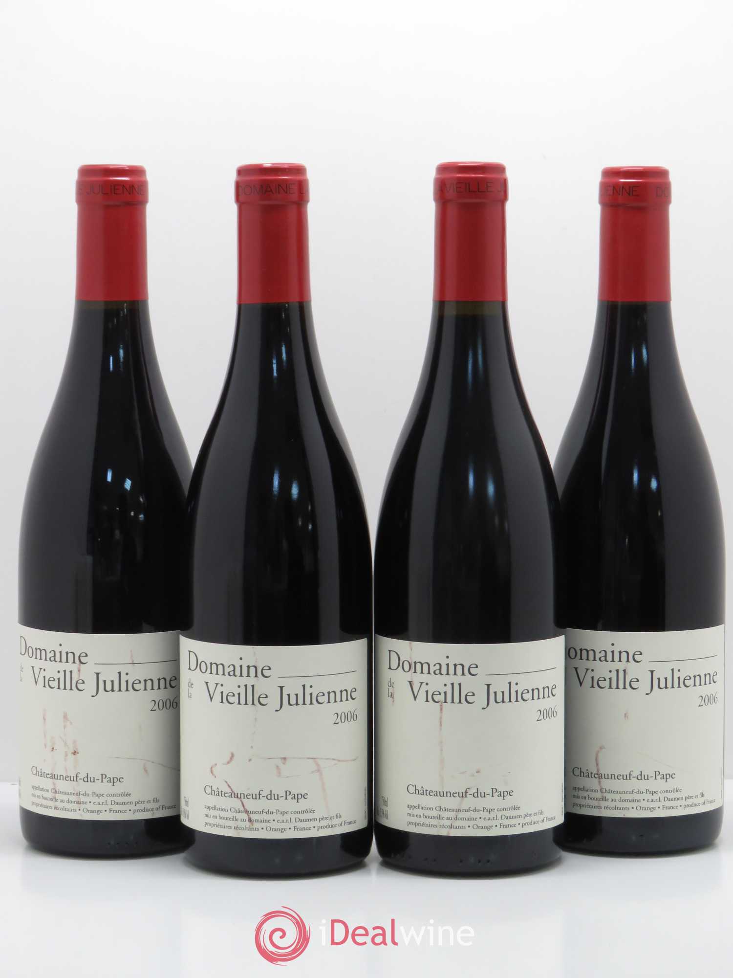 Châteauneuf-du-Pape Vieille Julienne (Domaine de la) Jean-Paul Daumen 2006 - Lot de 4 bouteilles - 0