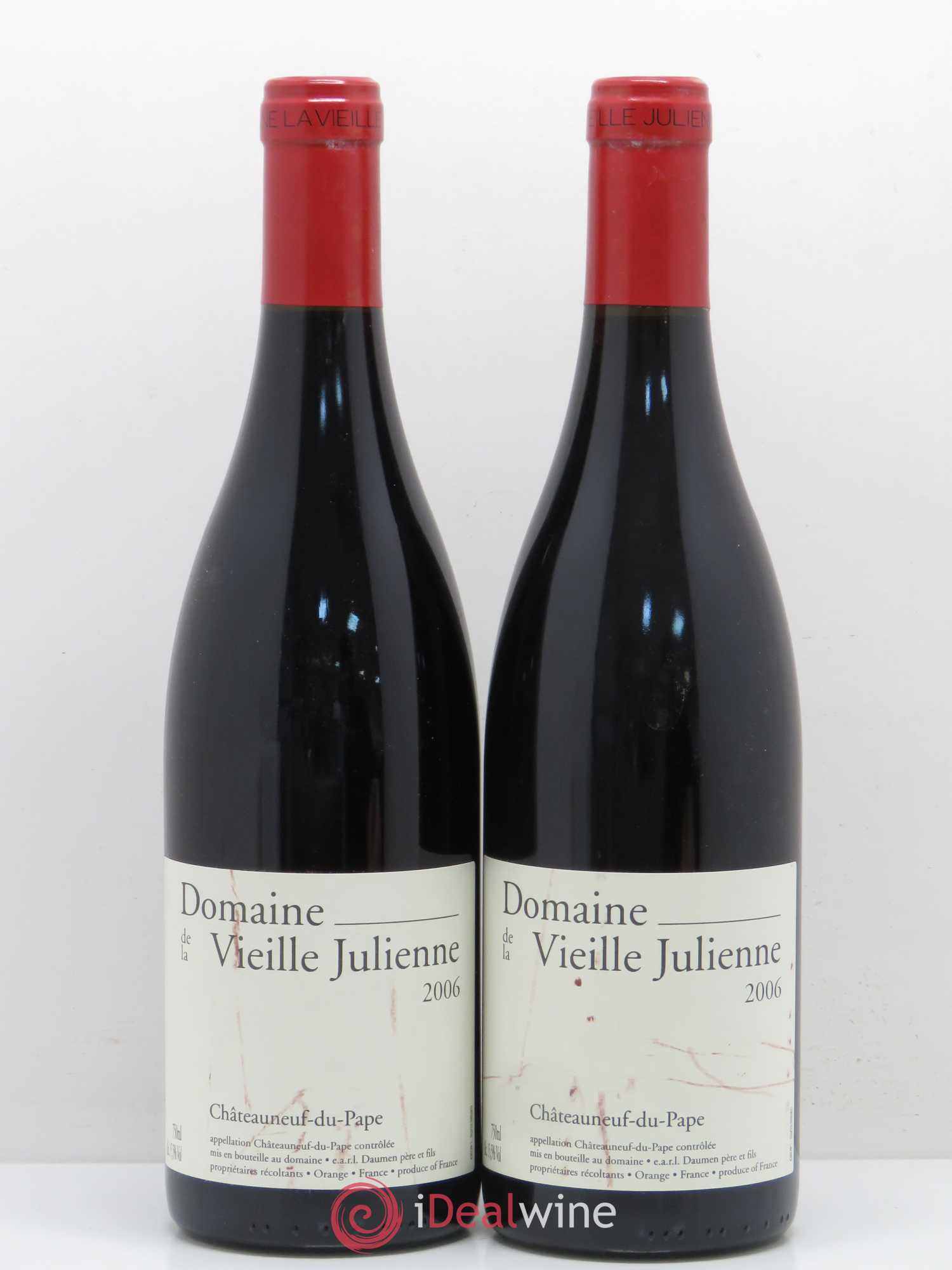 Châteauneuf-du-Pape Vieille Julienne (Domaine de la) Jean-Paul Daumen 2006 - Lot de 2 bouteilles - 0