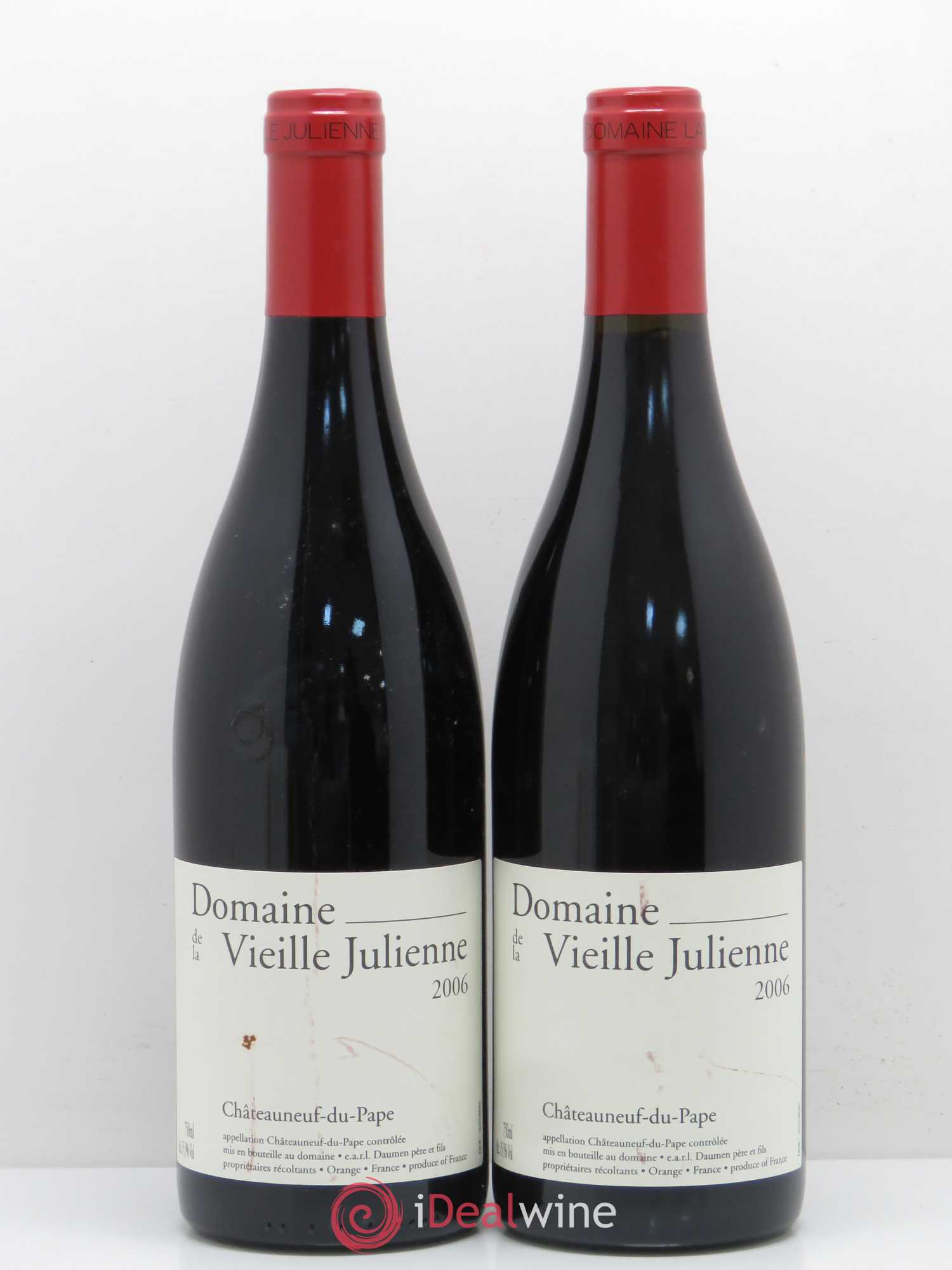 Châteauneuf-du-Pape Vieille Julienne (Domaine de la) Jean-Paul Daumen 2006 - Lot de 2 bouteilles - 0