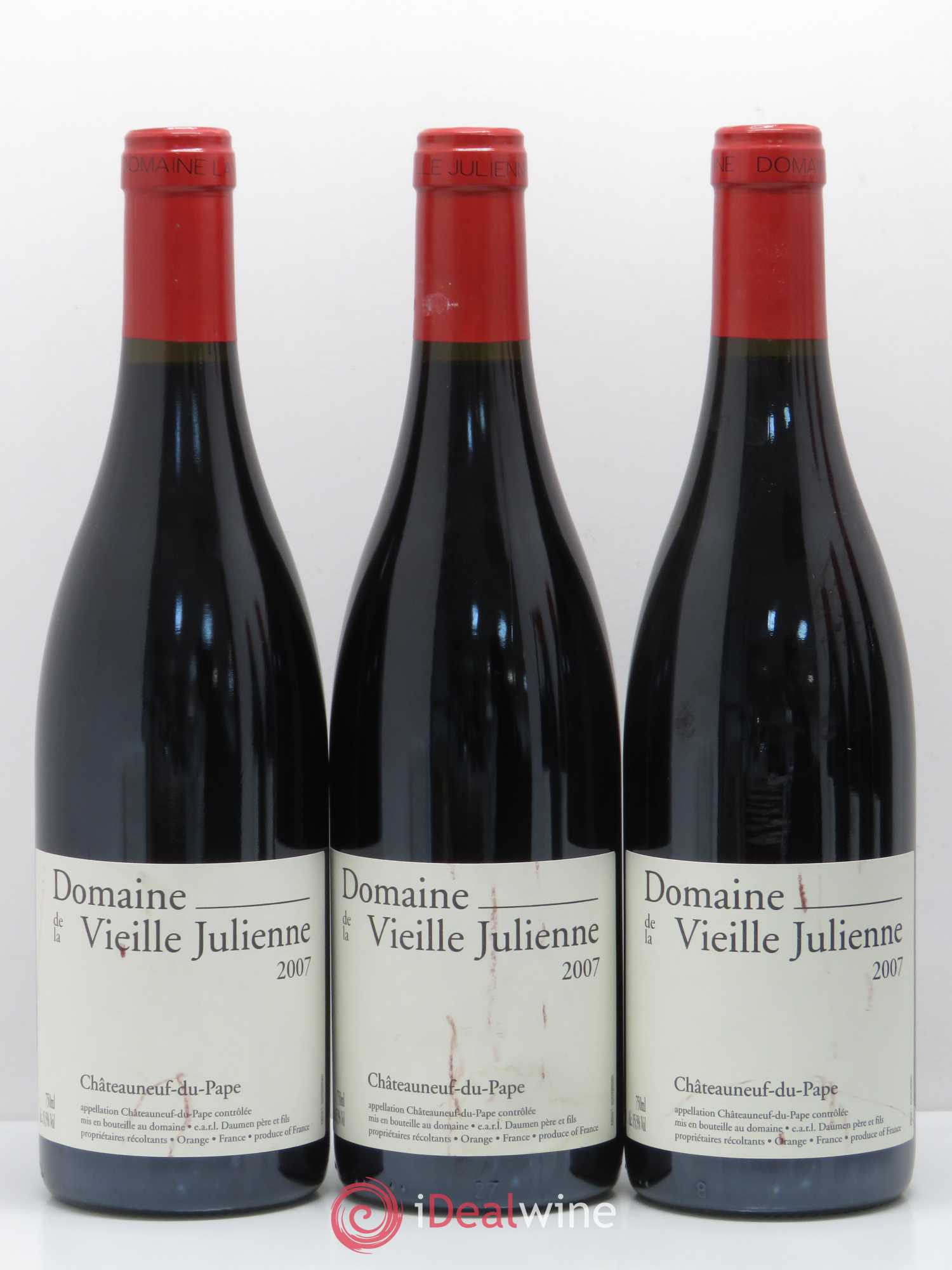 Châteauneuf-du-Pape Vieille Julienne (Domaine de la) Jean-Paul Daumen 2007 - Lot de 6 bouteilles - 1