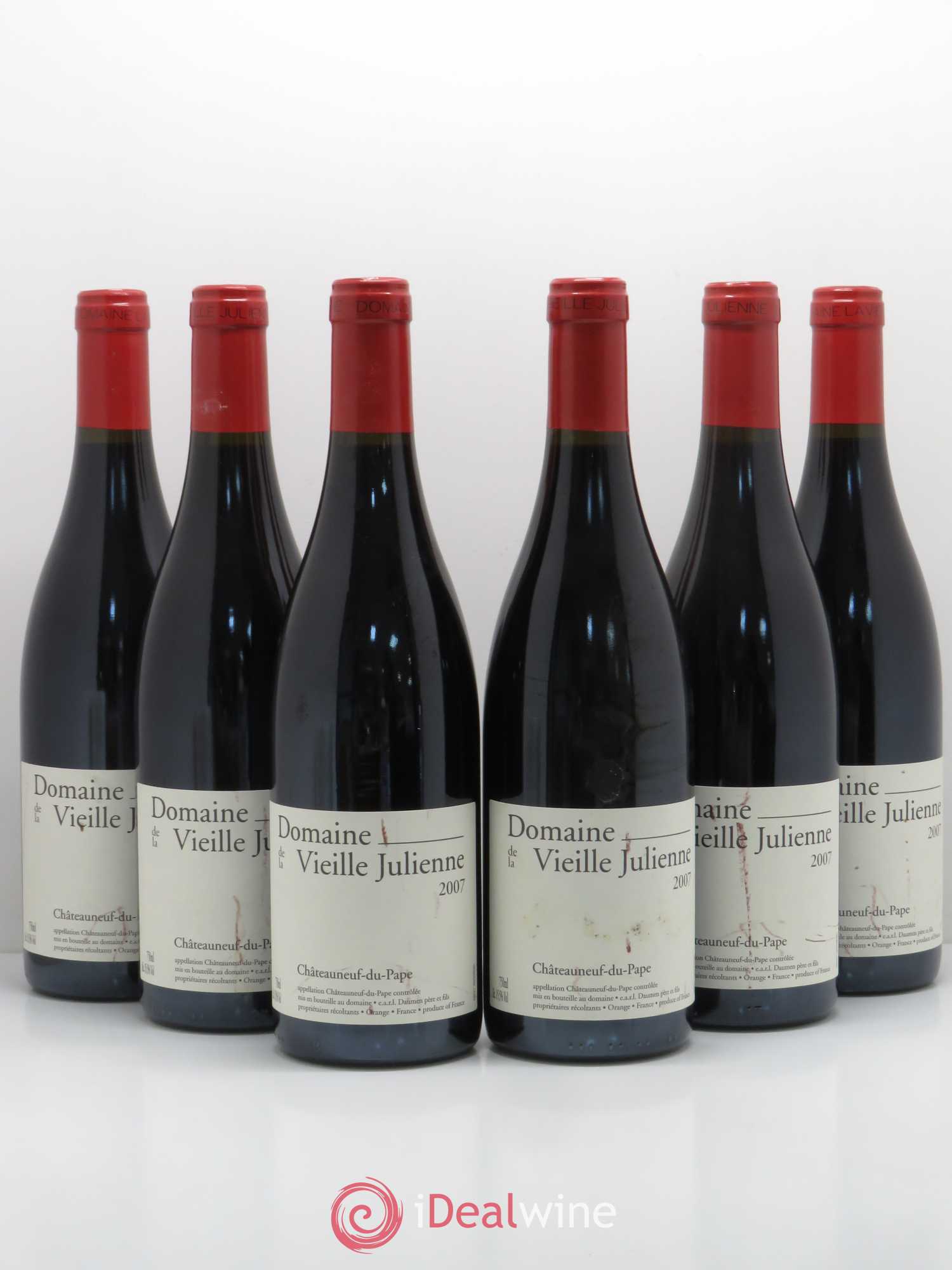 Châteauneuf-du-Pape Vieille Julienne (Domaine de la) Jean-Paul Daumen 2007 - Lot de 6 bouteilles - 0