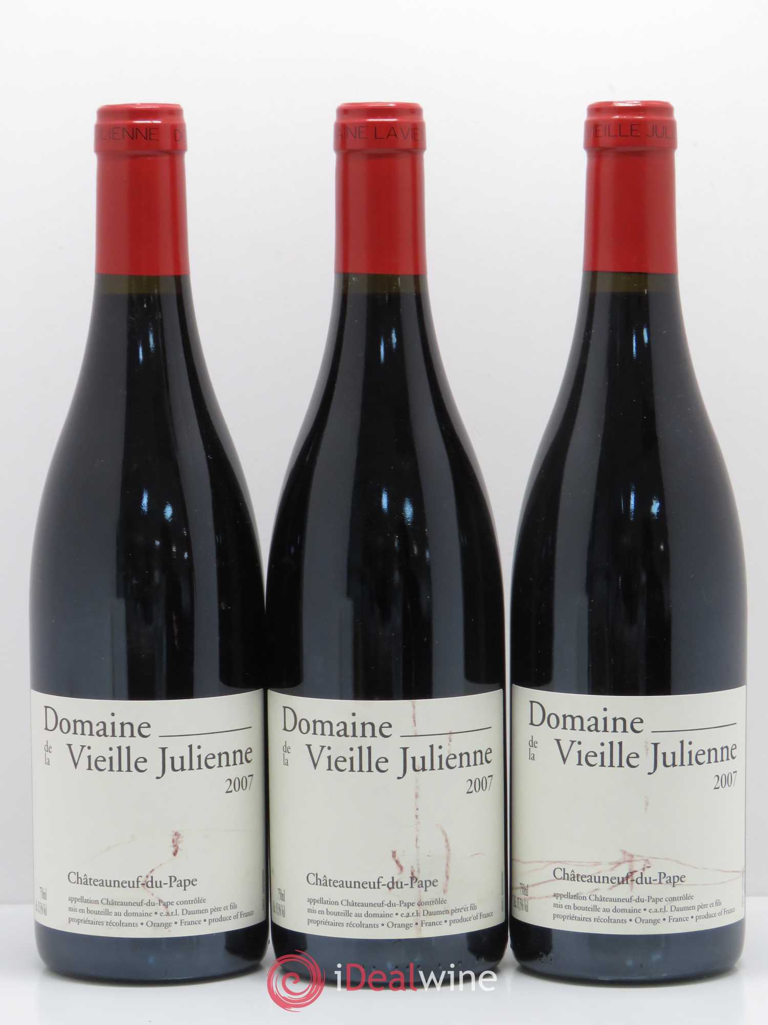 Châteauneuf-du-Pape Vieille Julienne (Domaine de la) Jean-Paul Daumen 2007 - Lot de 3 bouteilles - 0