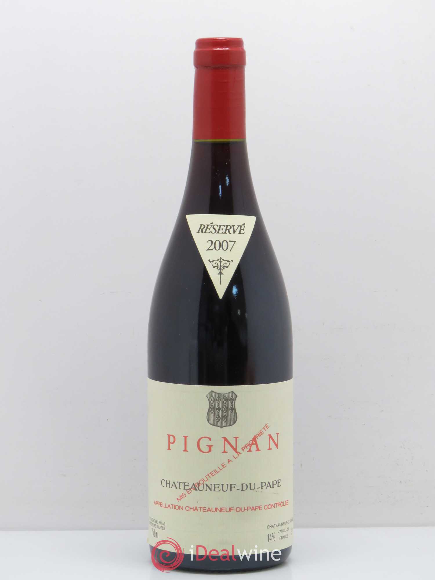Châteauneuf-du-Pape Pignan Emmanuel Reynaud 2007 - Lot de 1 bouteille - 0