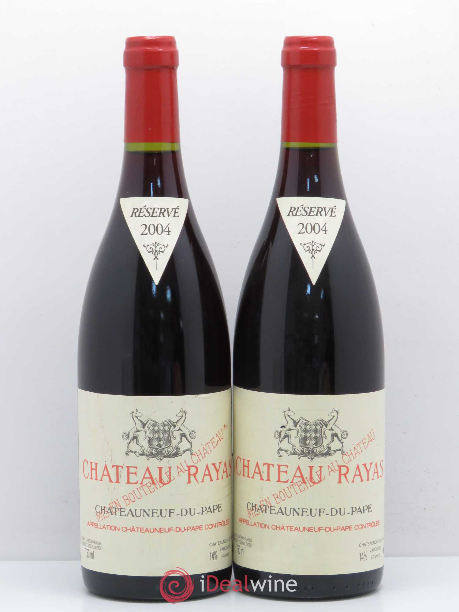 Châteauneuf-du-Pape Château Rayas Emmanuel Reynaud 2004 - Lot de 2 bouteilles - 0