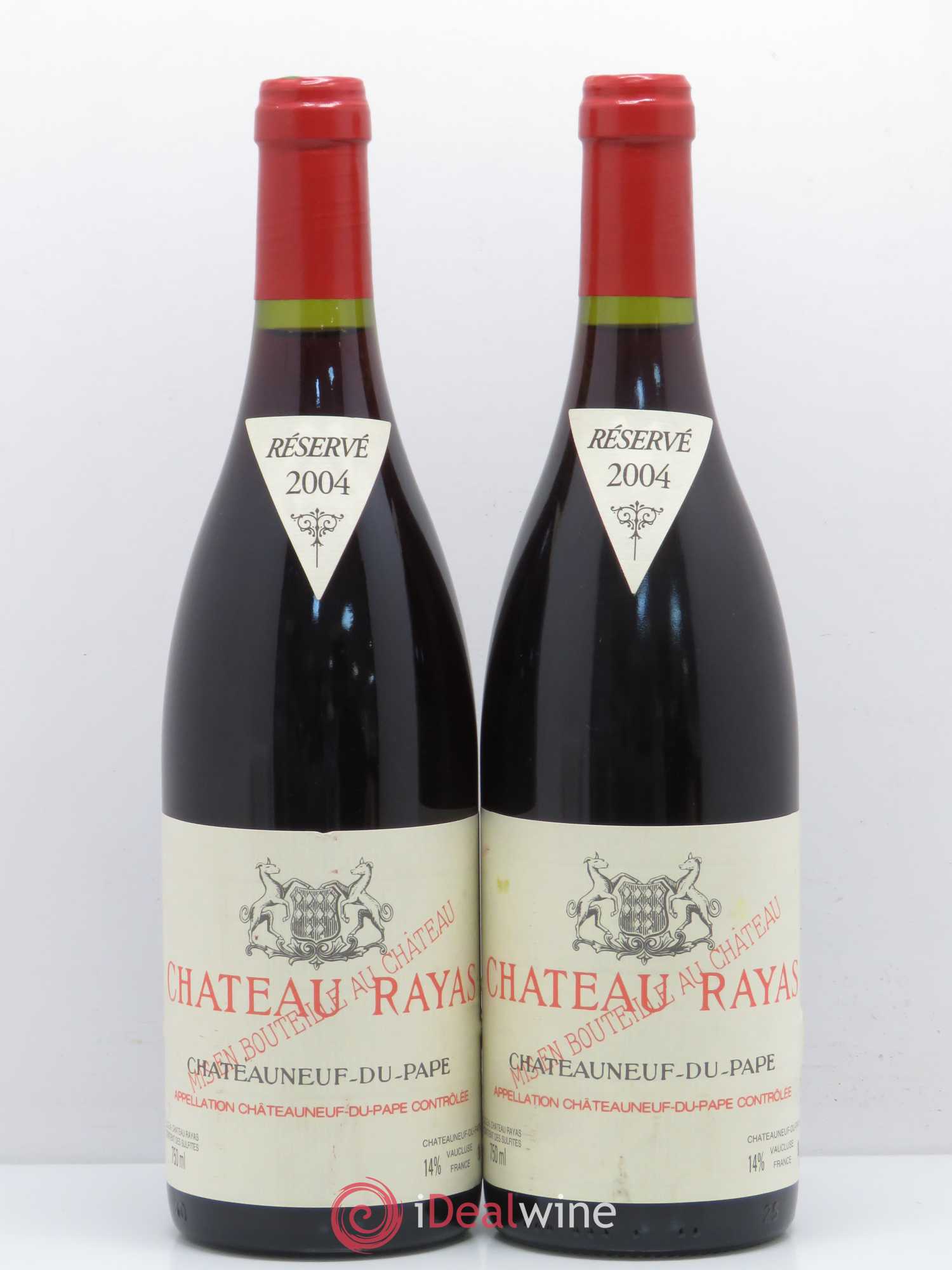 Châteauneuf-du-Pape Château Rayas Emmanuel Reynaud 2004 - Lot de 2 bouteilles - 0