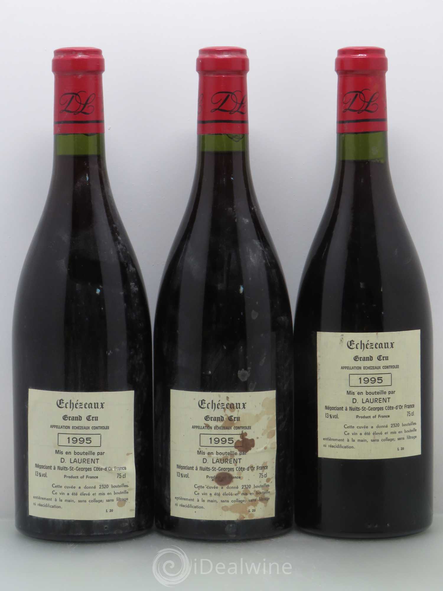 Echezeaux Grand Cru Dominique Laurent 1995 - Lot de 3 bouteilles - 1