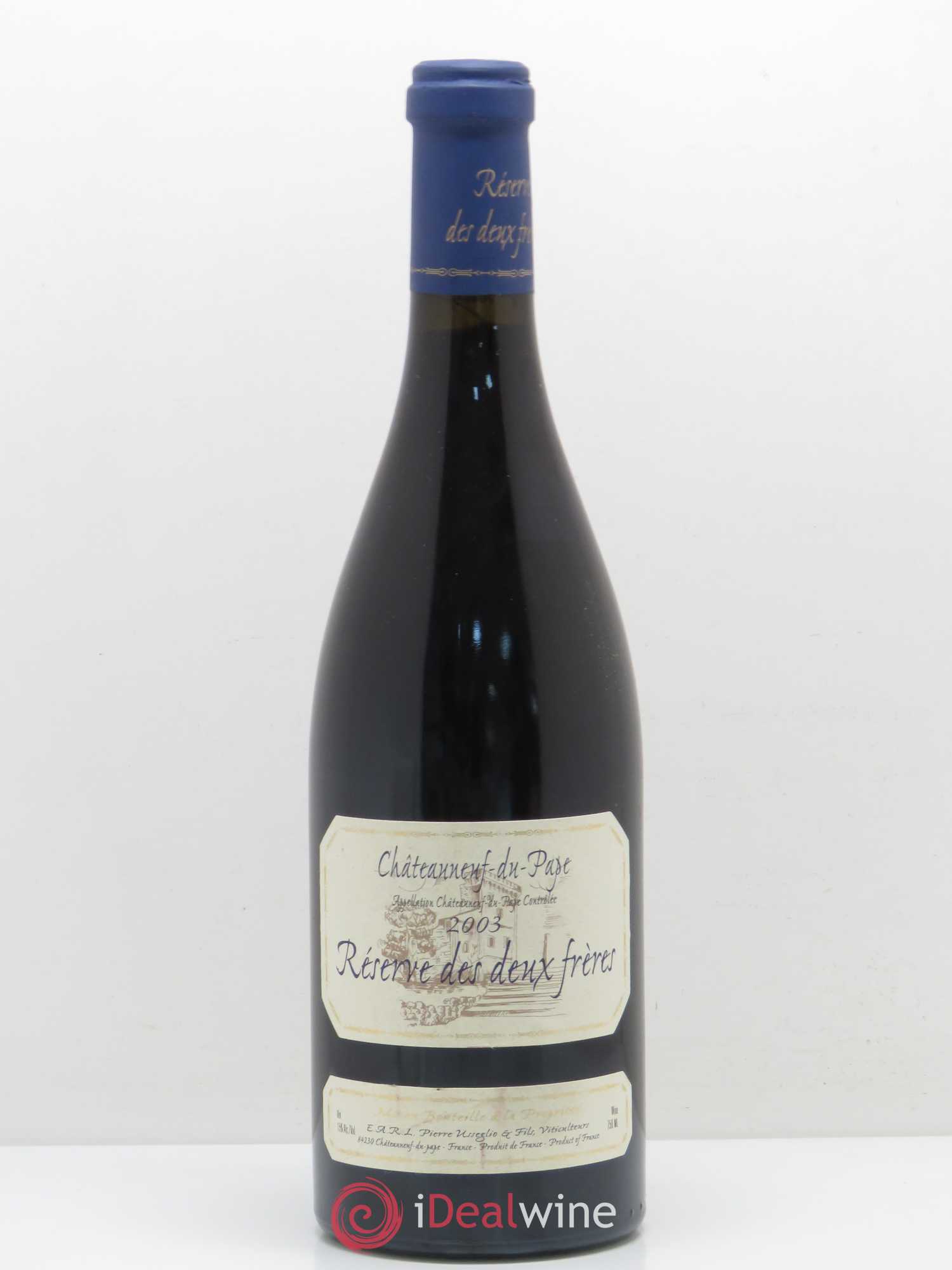 Châteauneuf-du-Pape Réserve des 2 frères Pierre Usseglio & Fils 2003 - Lot de 1 bouteille - 0