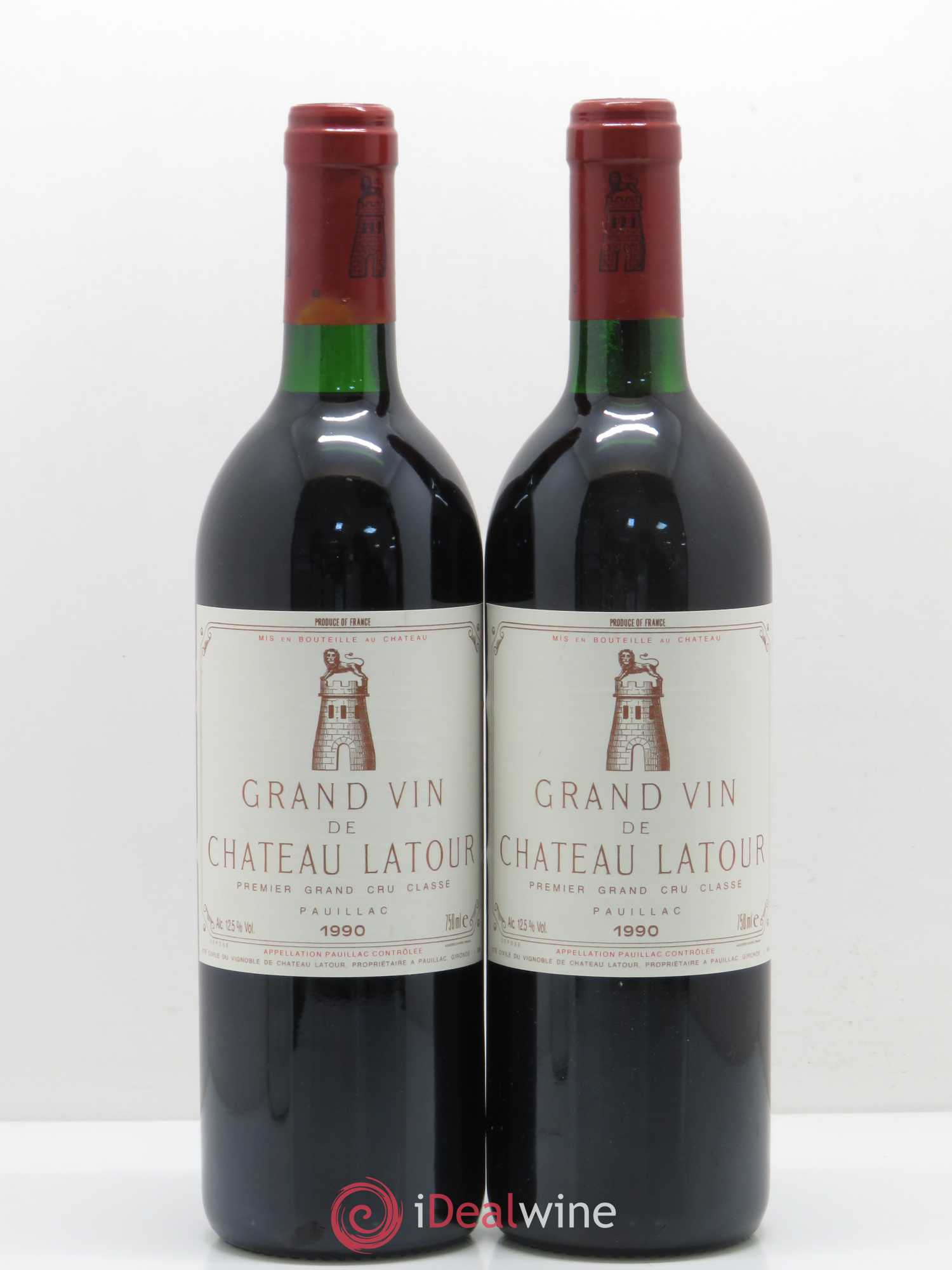 Château Latour 1er Grand Cru Classé 1990 - Lot de 2 bouteilles - 0