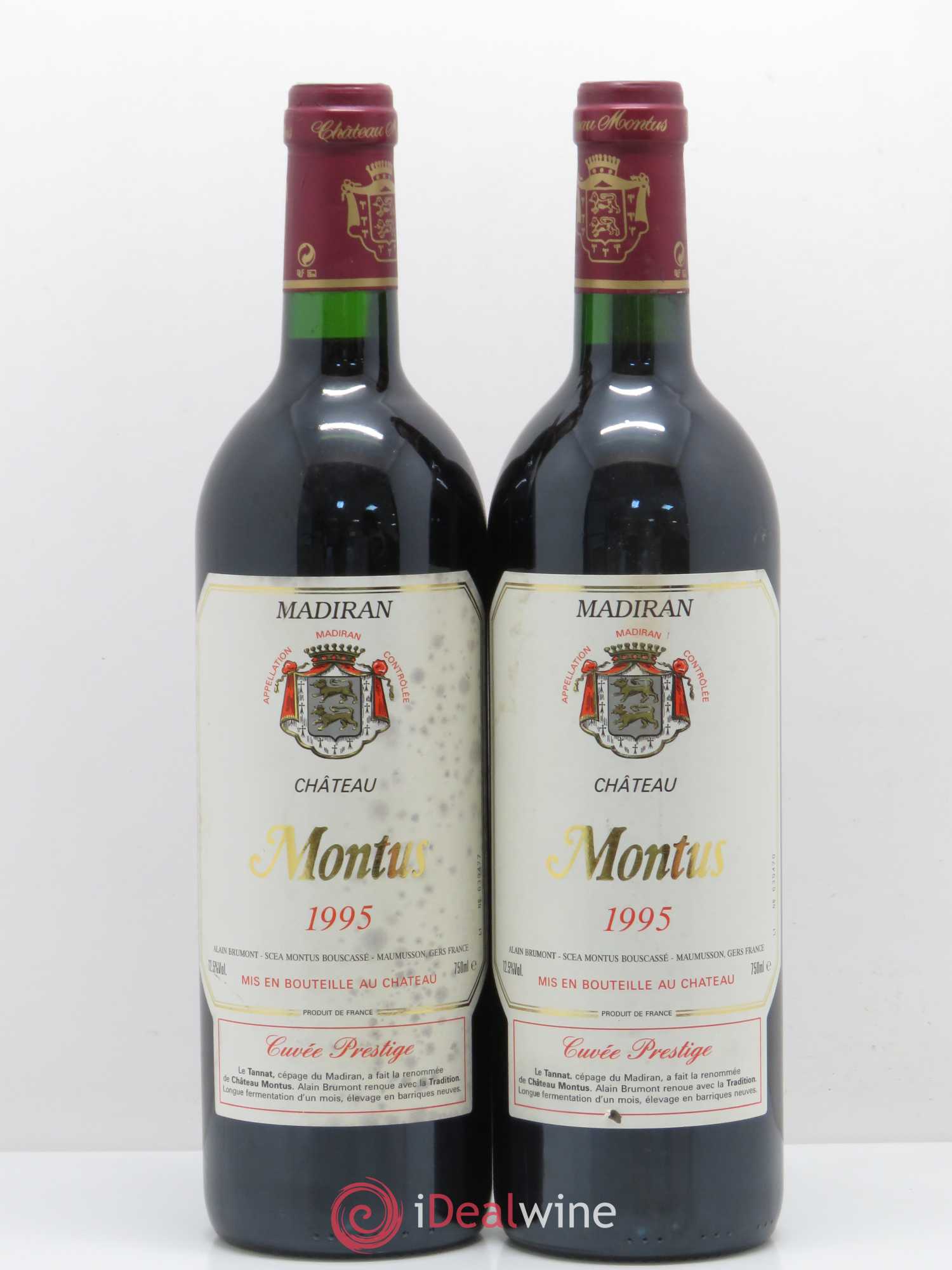 Madiran Château Montus-Prestige Alain Brumont 1995 - Lot de 2 bouteilles - 0