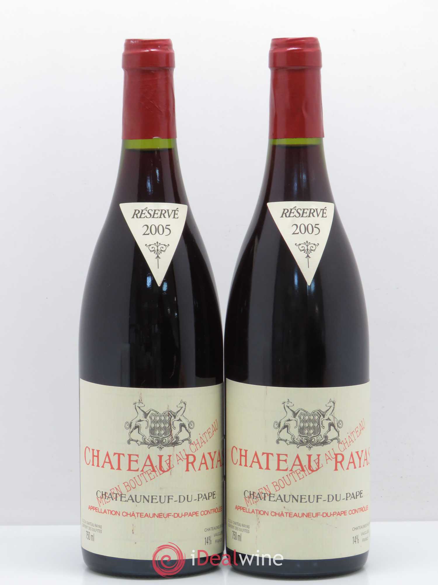 Châteauneuf-du-Pape Château Rayas Emmanuel Reynaud 2005 - Lot de 2 bouteilles - 0